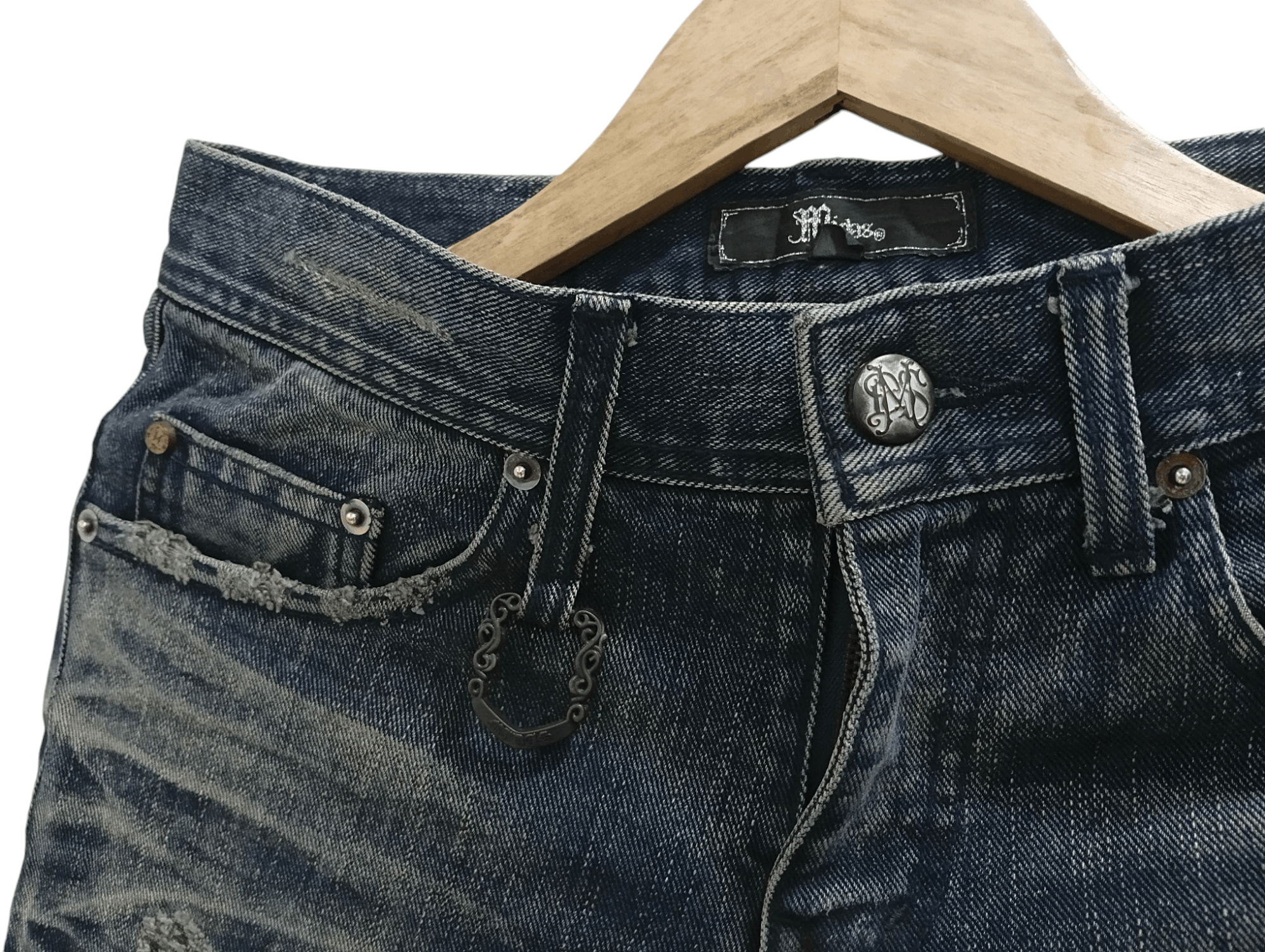 Japanese Brand × Vintage 🔥🔥Midas Patchwork Distressed Jeans Denim Size US 30 / EU 46 - 17 Thumbnail