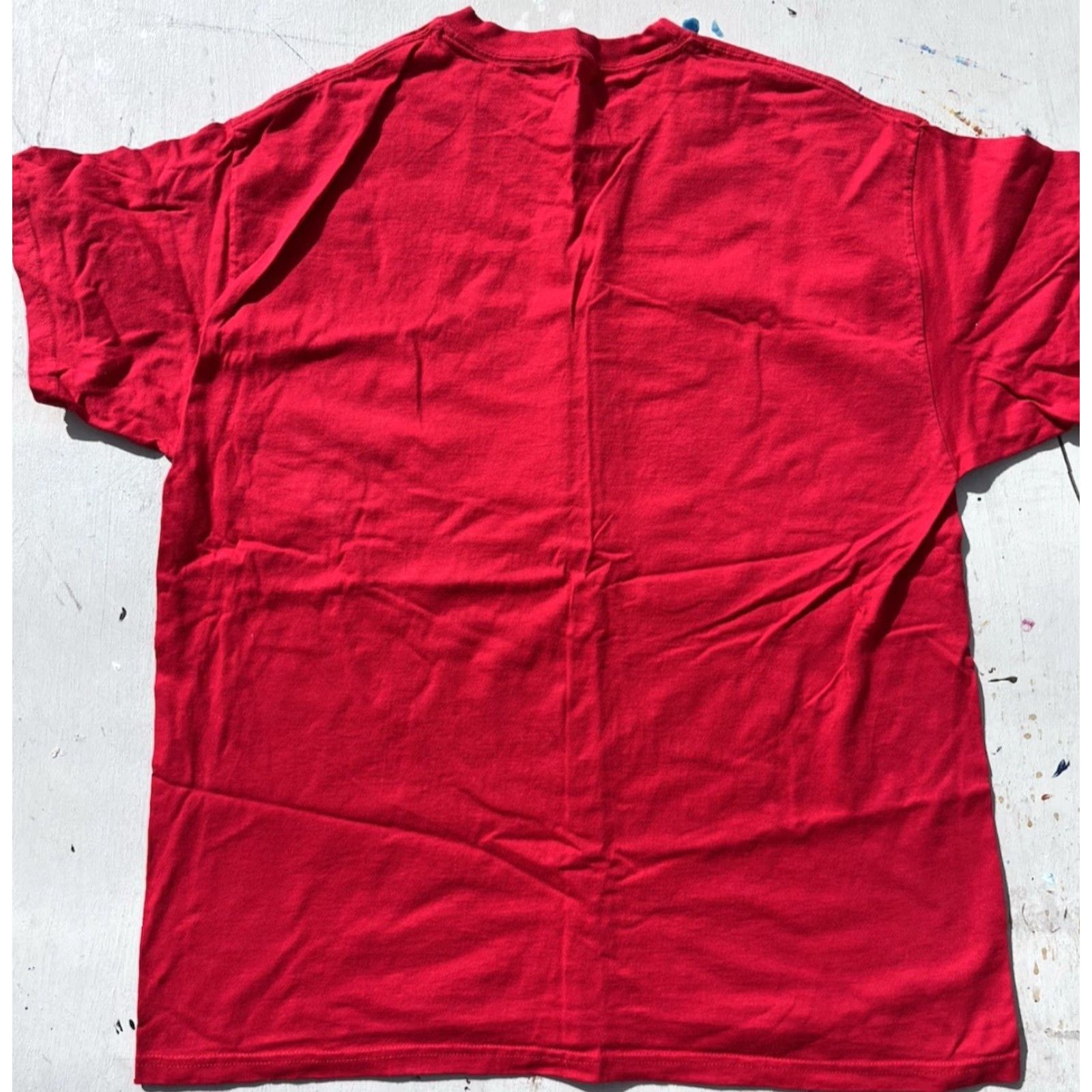 Hanes Hanes TAGLESS Men's T-Shirt Red XL Huey Lewis and the News 80s Pop Rock Back To Future Size US XL / EU 56 / 4 - 7 Thumbnail