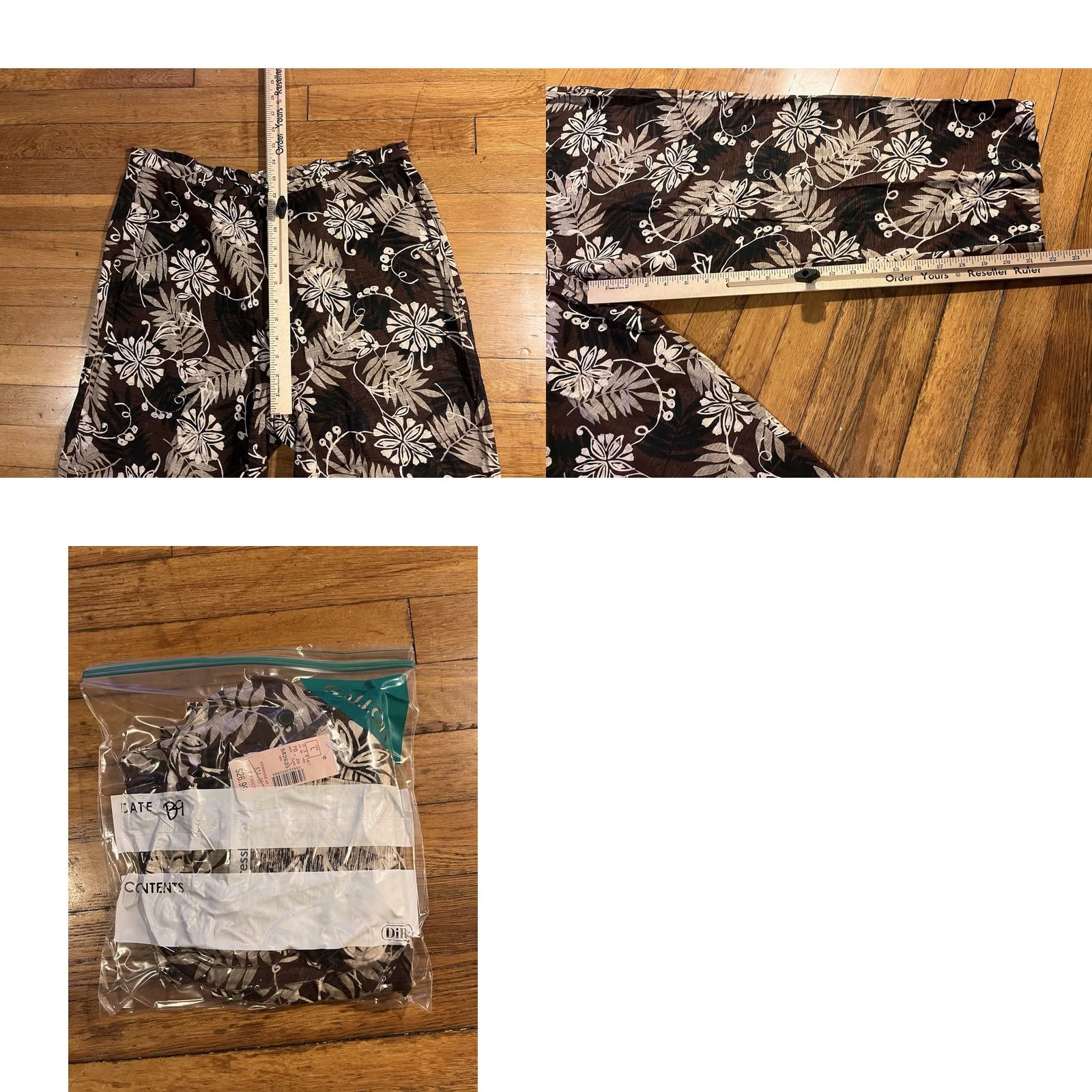 Vintage VINTAGE Dressbarn Silk Floral Shirt Pants Set Women’s L Brown 90s Floral Shirt Pants Set Mens Women’s Girl Boy? Size L / US 10 / IT 46 - 11 Thumbnail