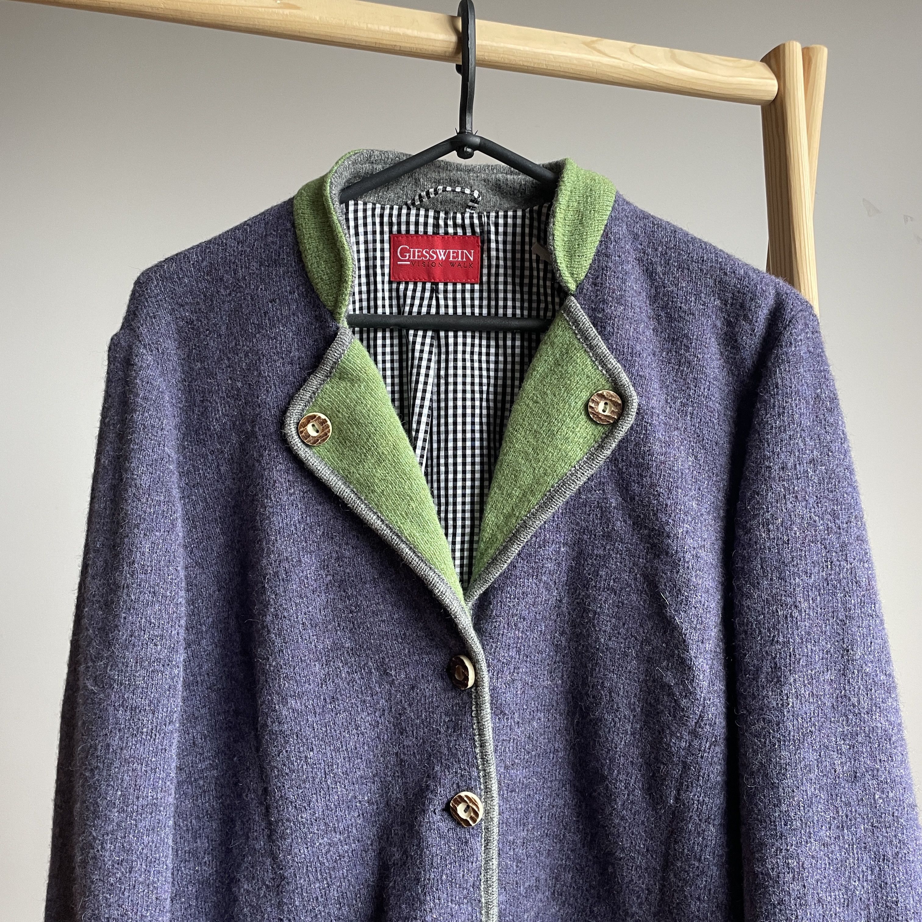 GIESSWEIN Giesswein Vision Walk Austrian Womens Virgin Wool Blazer Size XL / US 12-14 / IT 48-50 - 4 Thumbnail