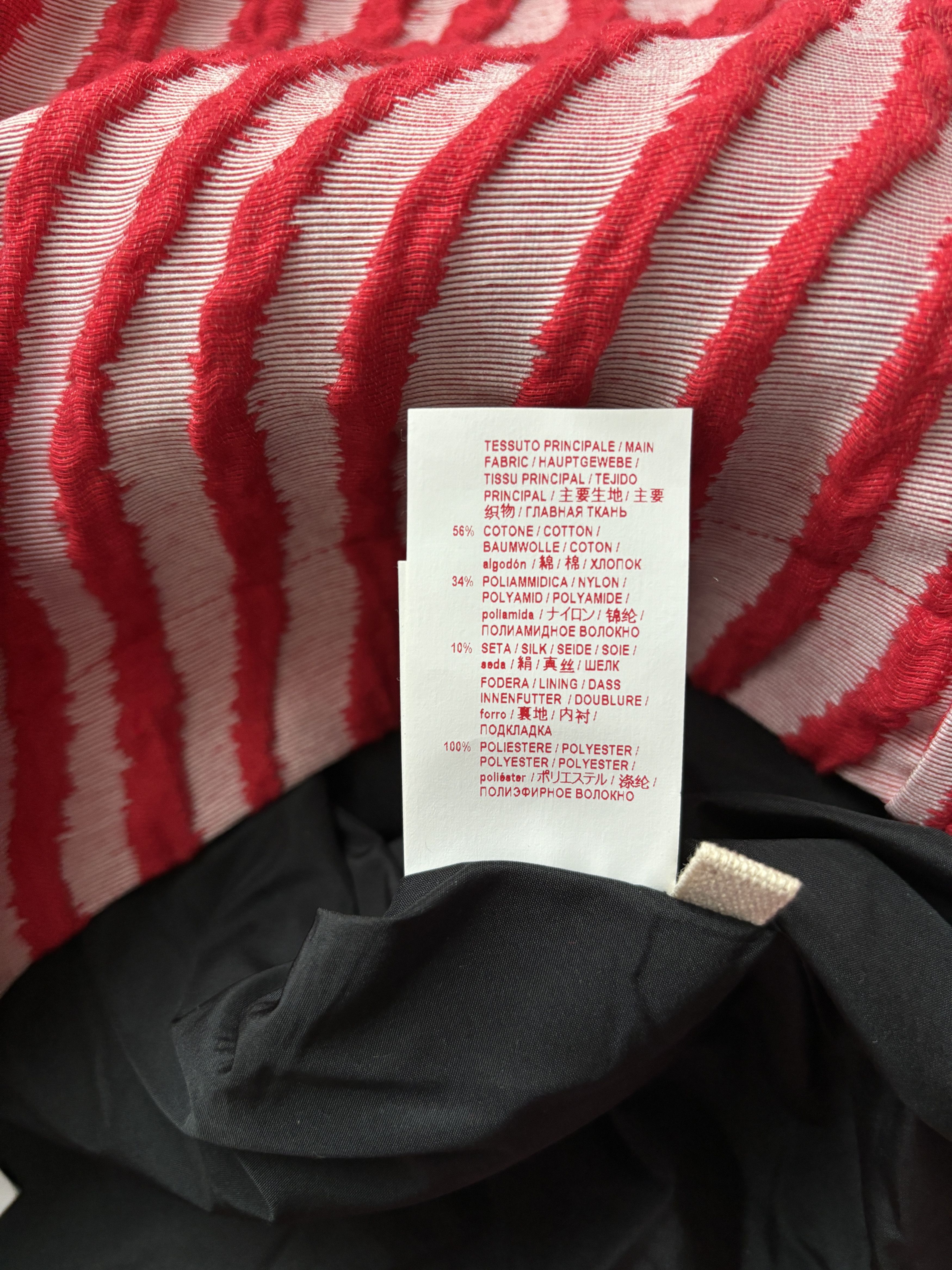 Marni ⚡️QUICK SALE⚡️Marni Red 3D Wavy Striped Front Slitted Skirt Size 28" / US 6 / IT 42 - 7 Thumbnail