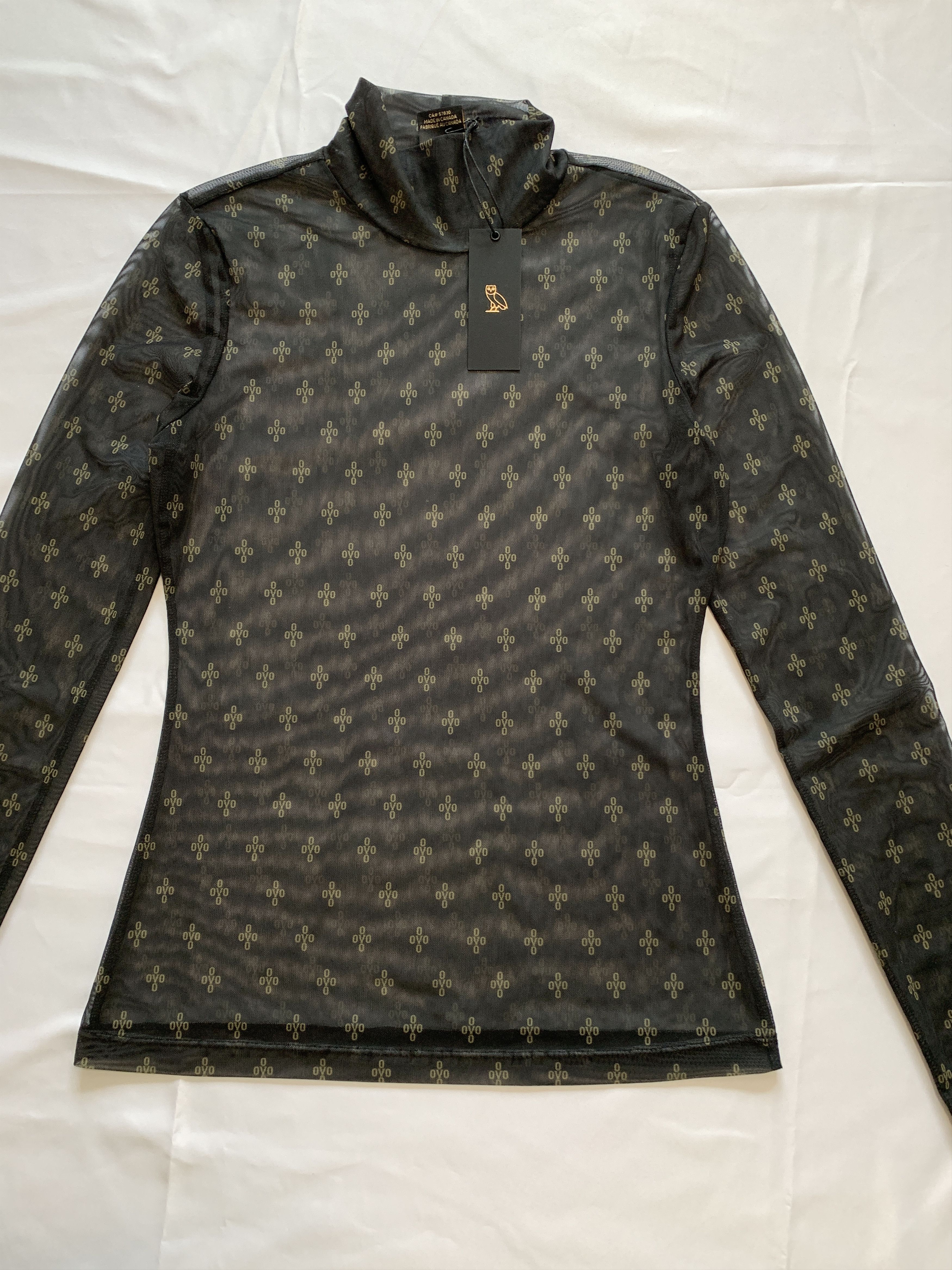 Drake OVO Women’s Mock Turtleneck Monogram Mesh Pom Pom Size M / US 6-8 / IT 42-44 - 4 Thumbnail