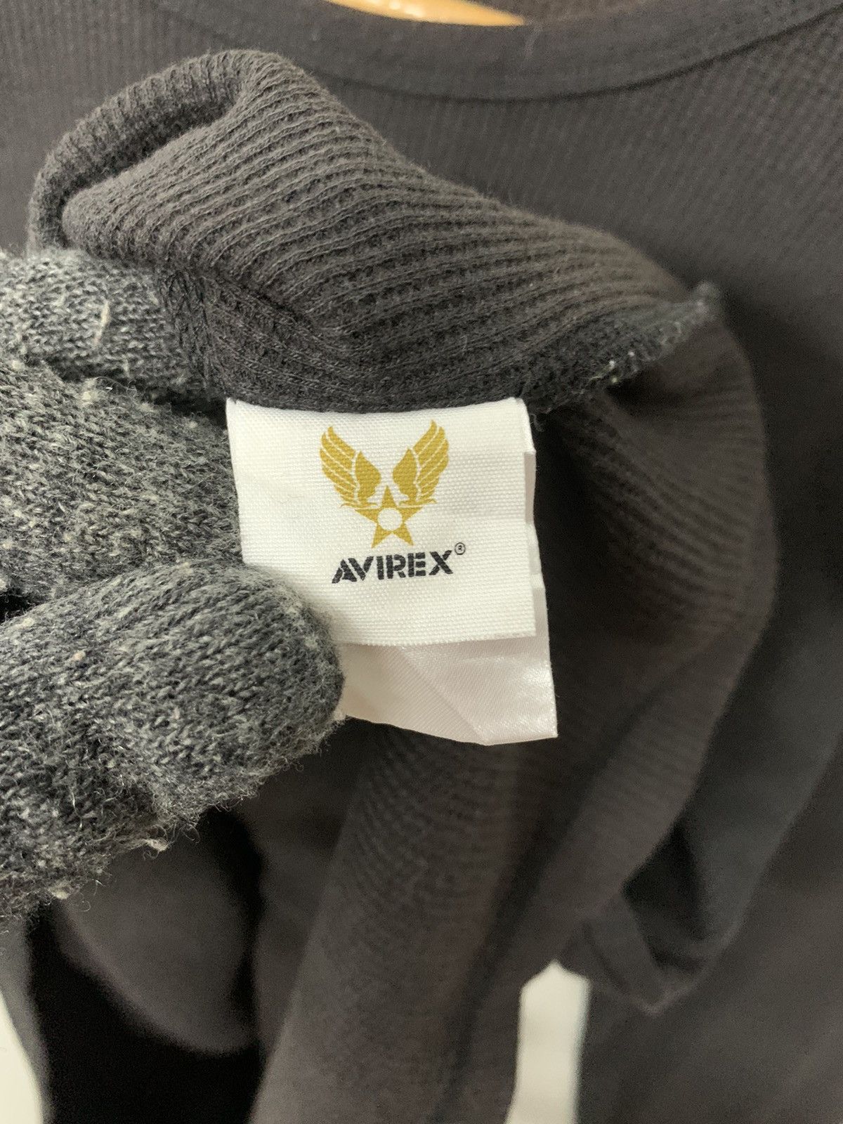 Avirex Rare Avirex Big Logo Waffle Longsleeve T Shirt Size US L / EU 52-54 / 3 - 6 Thumbnail