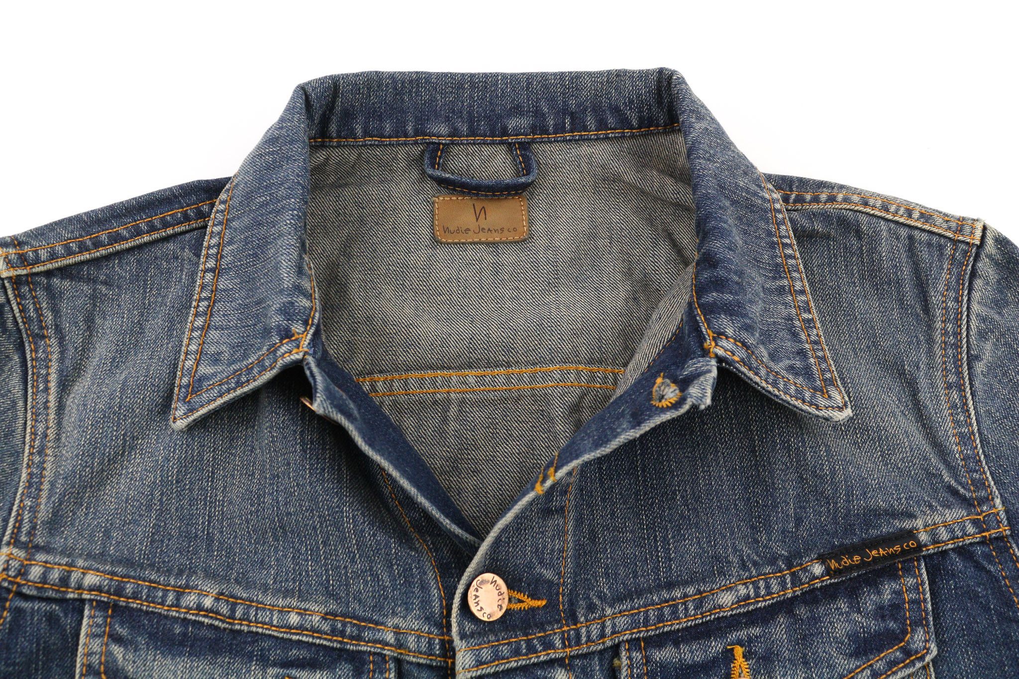 Nudie Jeans BILLY DARK AUTHENTIC DENIM S Blue Denim Jacket 80396 Size US S / EU 44-46 / 1 - 4 Thumbnail