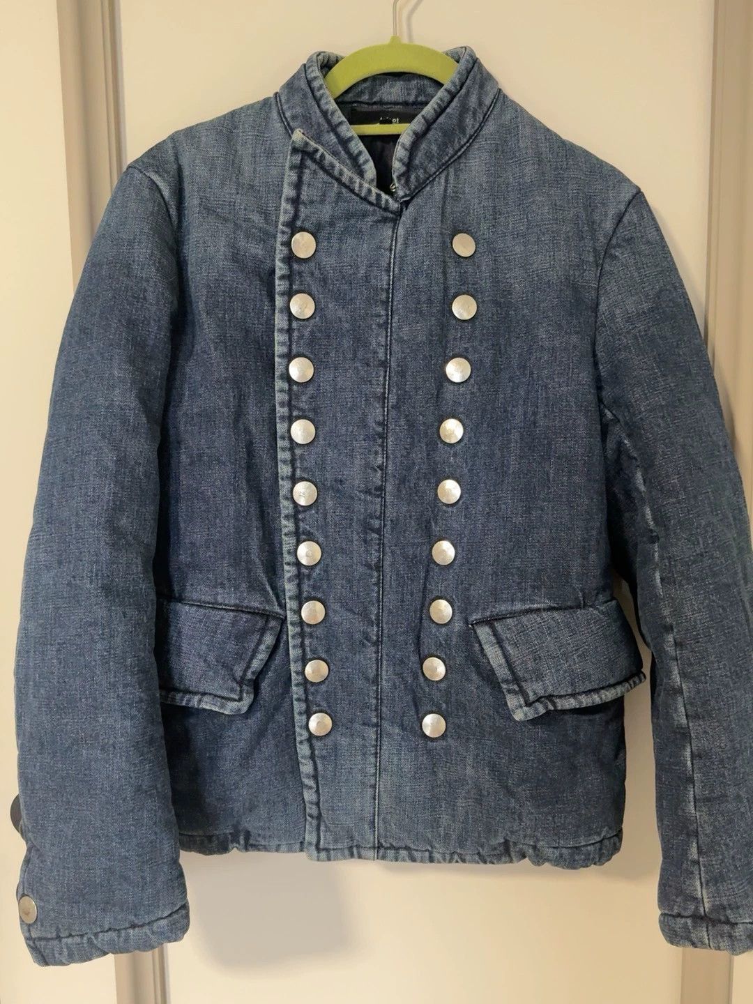 Comme des Garcons Comme des Garcons Double Silver Button Denim Coat - dmc Size US M / EU 48-50 / 2 - 1 Thumbnail