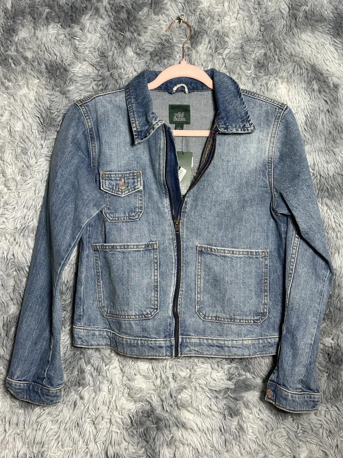 Other Wild Fable Light Blue Denim Jacket Size S Size S / US 4 / IT 40 - 1 Thumbnail