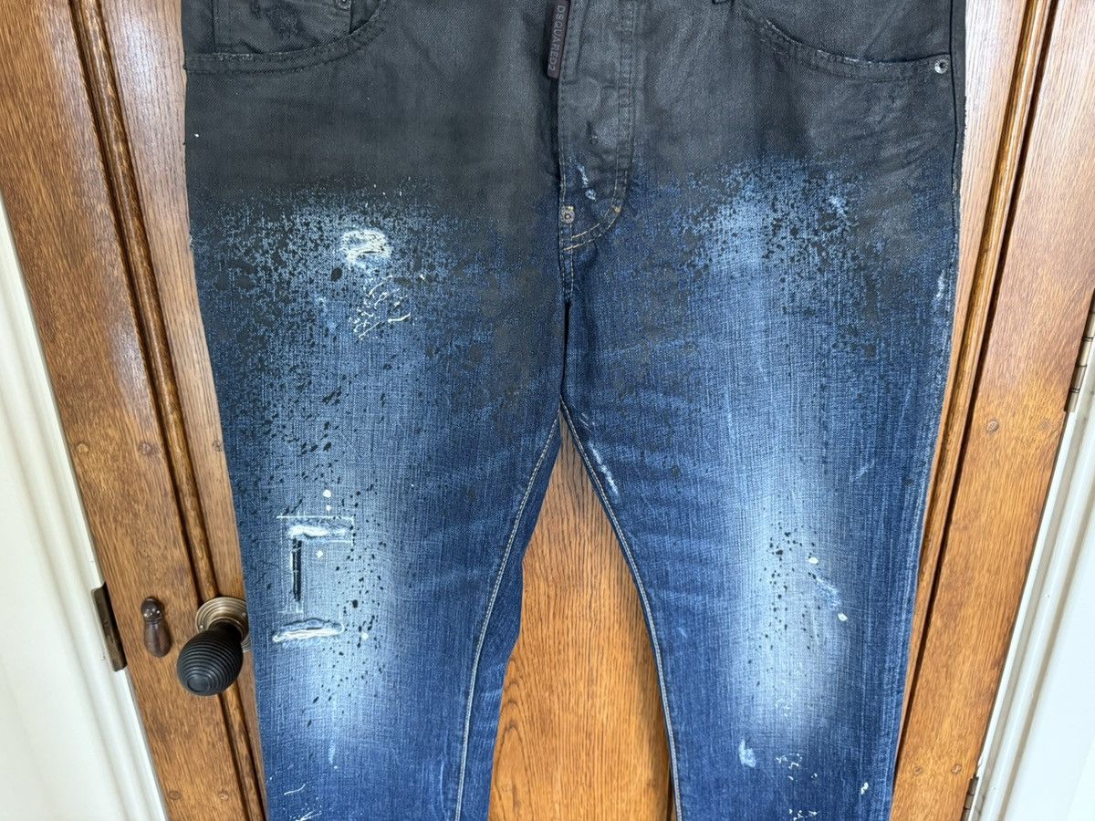 Dsquared2 SS16 Dsquared2 denim suit pant jeans distressed waxed paint Size US 34 / EU 50 - 10 Thumbnail