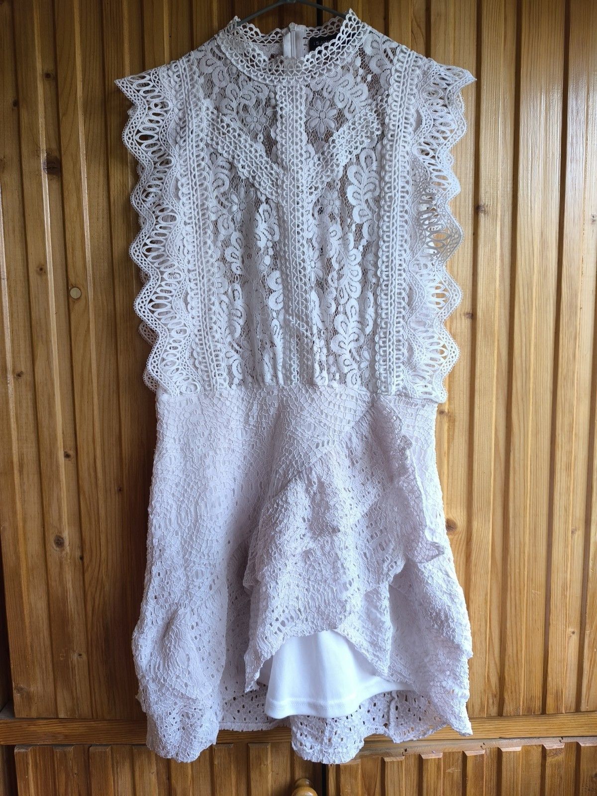 Vintage Bohemian Summer Cotton Dress With Lace Sz 4 Size S / US 4 / IT 40 - 3 Thumbnail