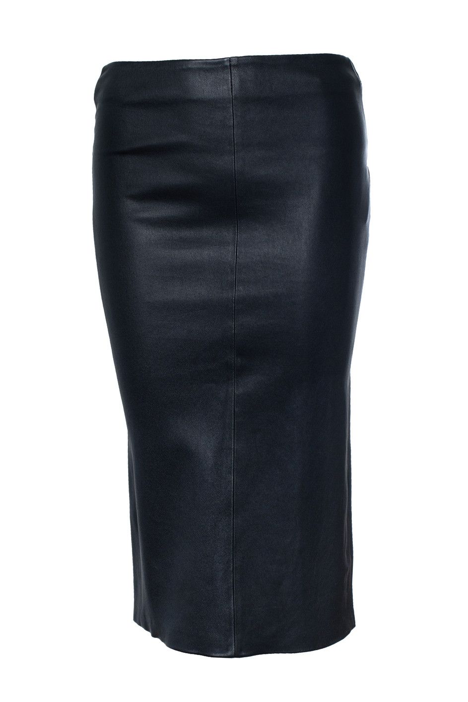 Other STUDIO AR, black leather stretch skirt Size 28" / US 6 / IT 42 - 1 Thumbnail