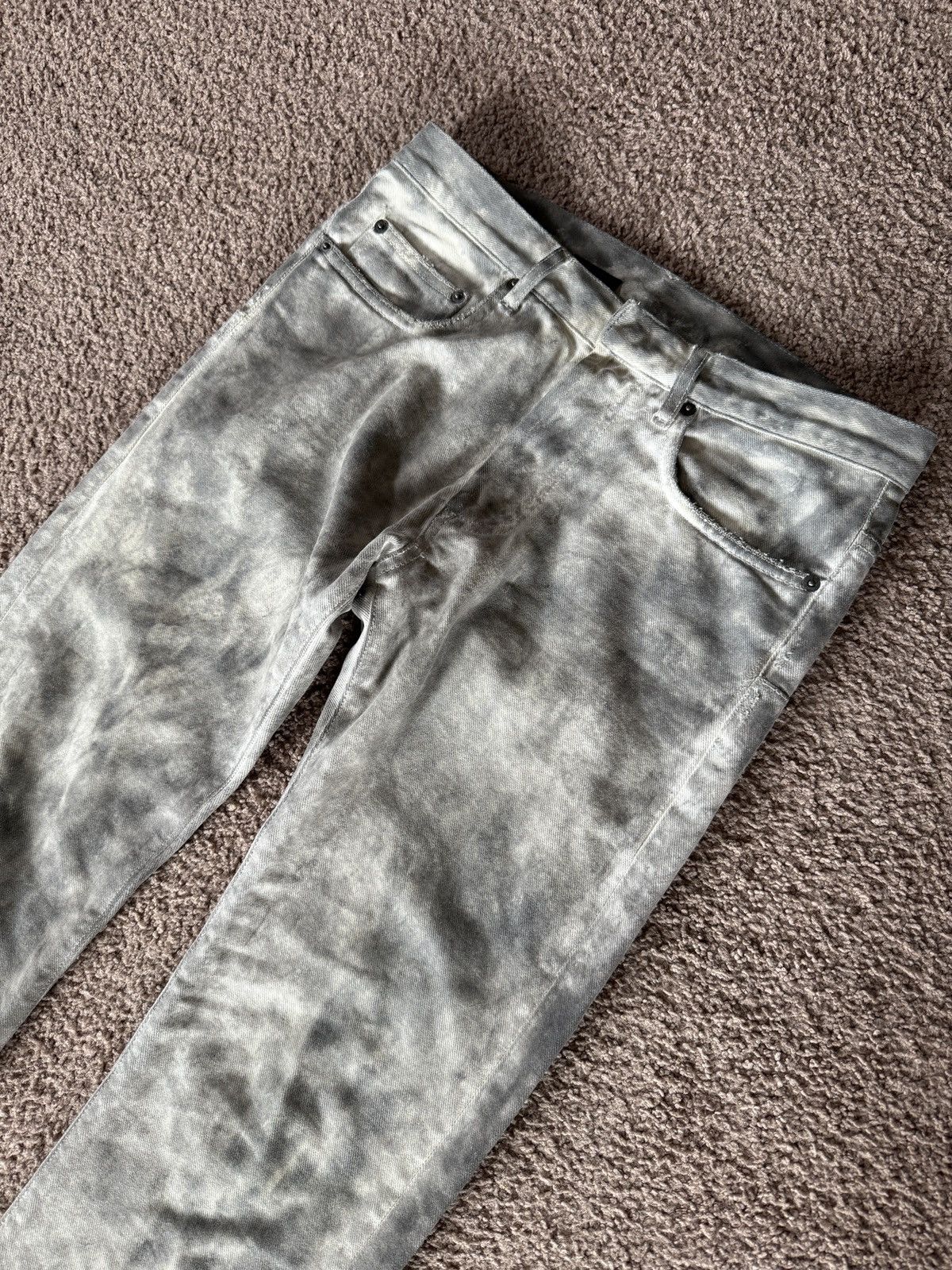 Dior SS06 Dirty Snow Man Dior Denim Size US 27 - 2 Thumbnail