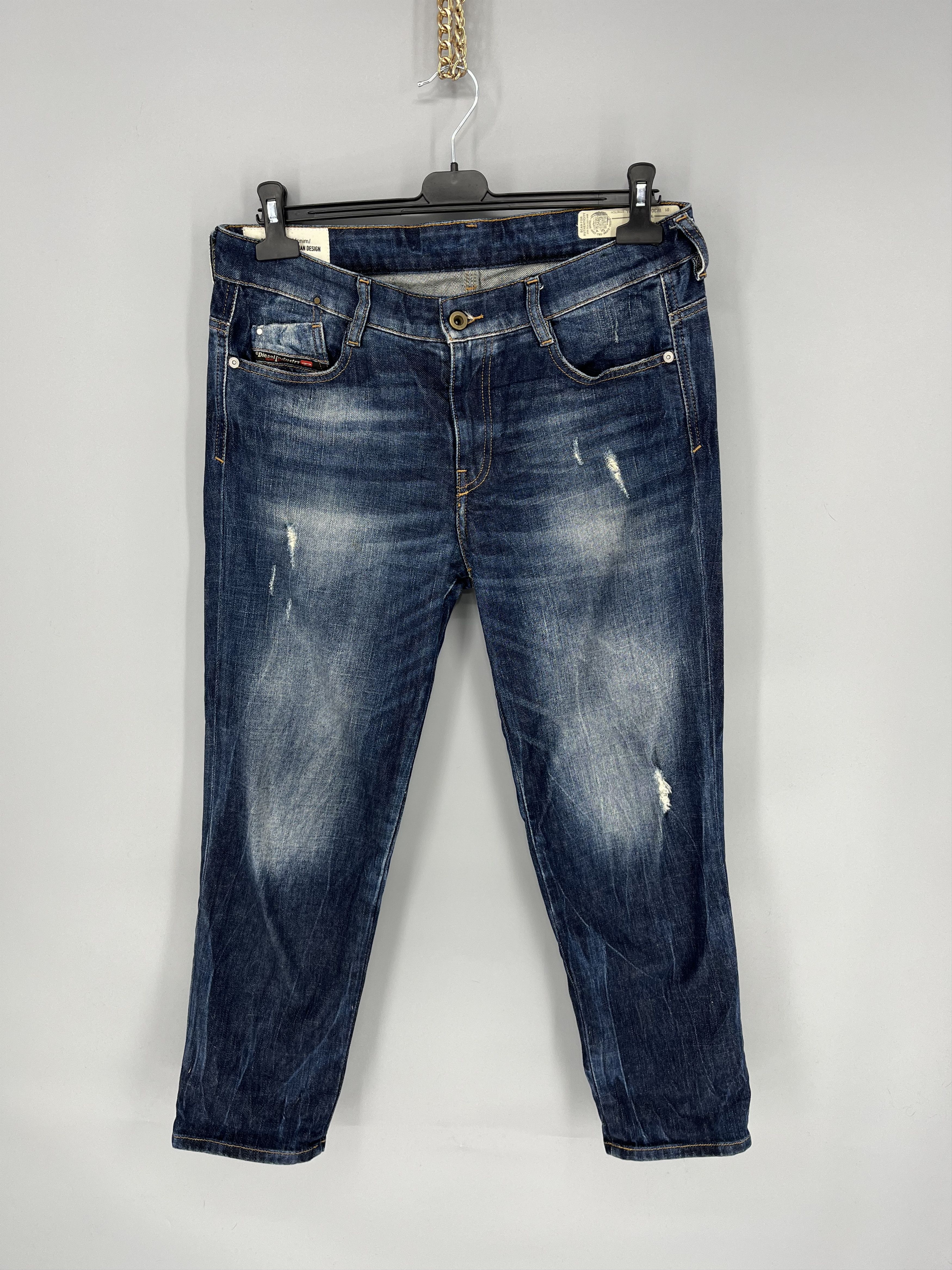 Diesel Vintage Y2K Men’s Diesel Distressed Patchwork Denim Jeans Size US 30 / EU 46 - 1 Thumbnail