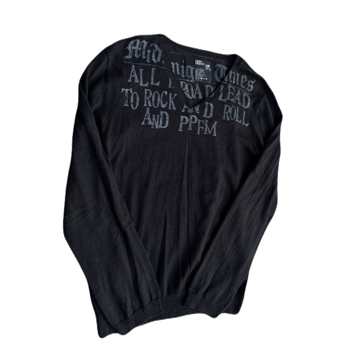 If Six Was Nine 2000s PPFM Vkei Poem V-neck Summer Knit Japanese archive Y2K Size US S / EU 44-46 / 1 - 3 Thumbnail