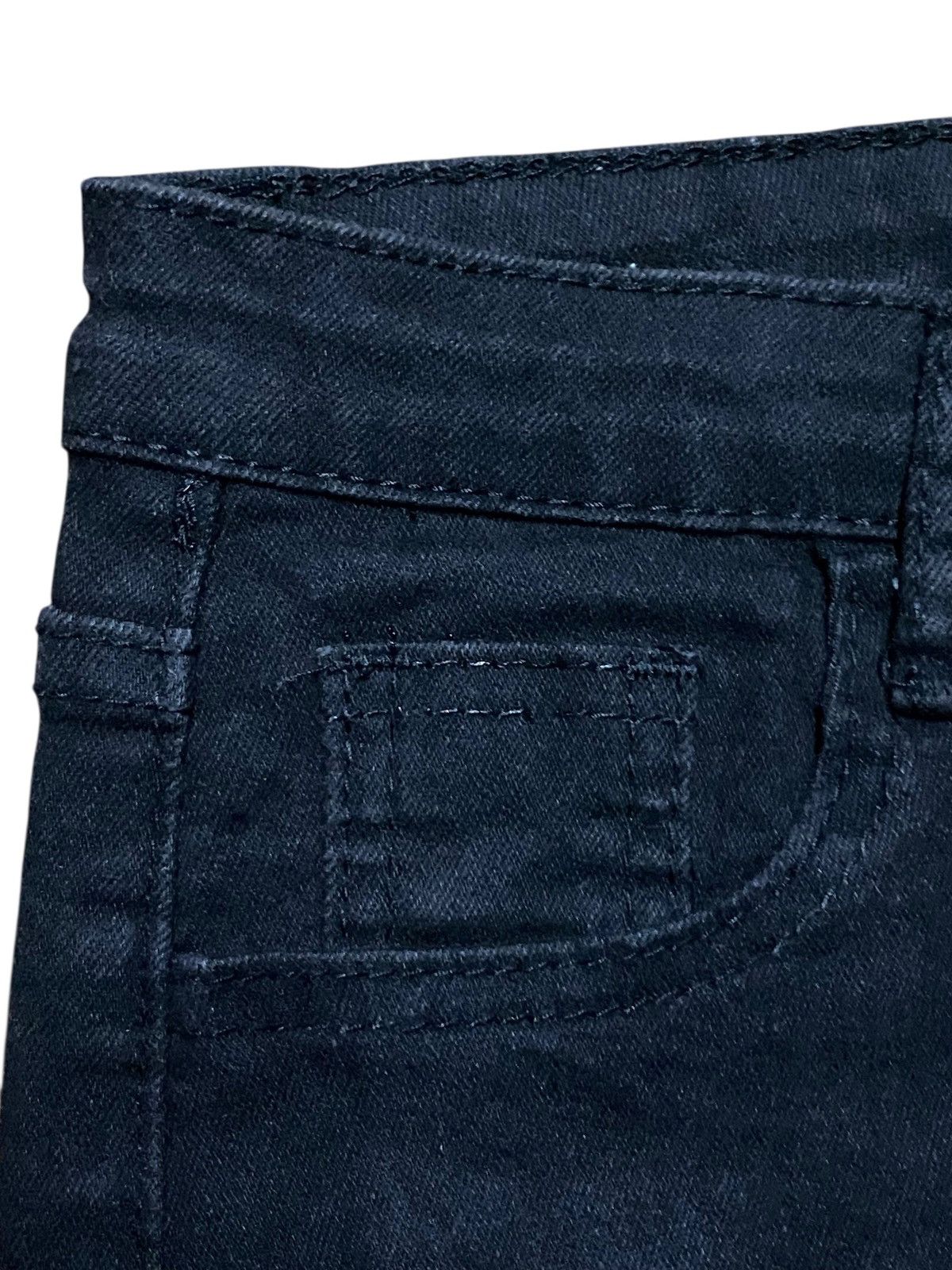 Japanese Brand Vintage Japanese Brand Black Denim lace Up knee Flare Jeans Size US 27 - 11 Thumbnail