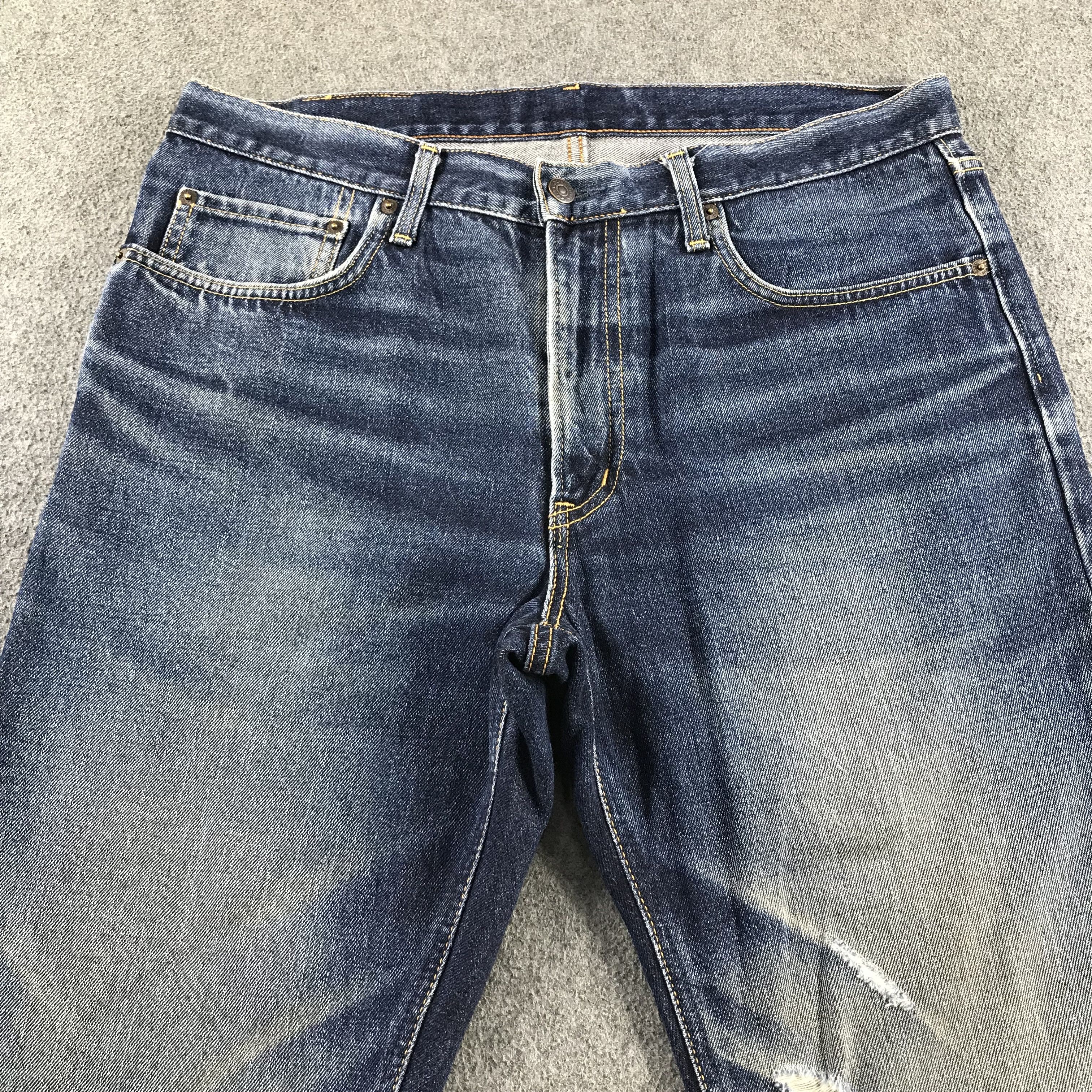 Edwin Edwin 402 Jeans Faded Blue Ripped Denim KJ3413 Size US 36 / EU 52 - 3 Thumbnail