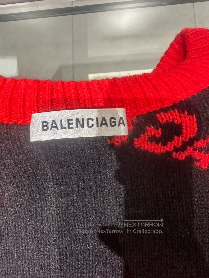 Balenciaga Balenciaga Red orange bullet train all-over print sweater Size US XS / EU 42 / 0 - 5 Thumbnail