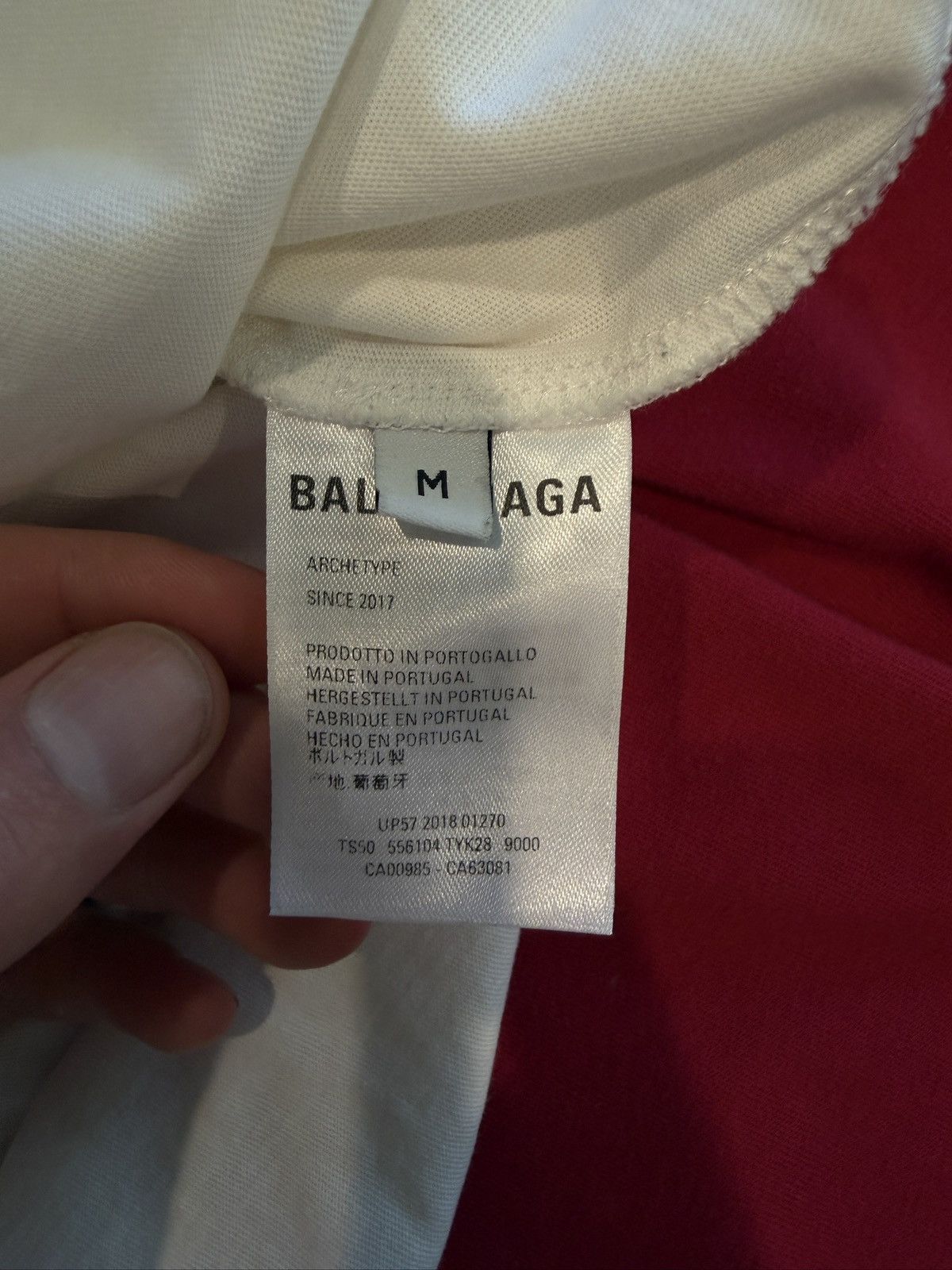Balenciaga Baleciaga pocket logo - white Size M / US 6-8 / IT 42-44 - 4 Thumbnail