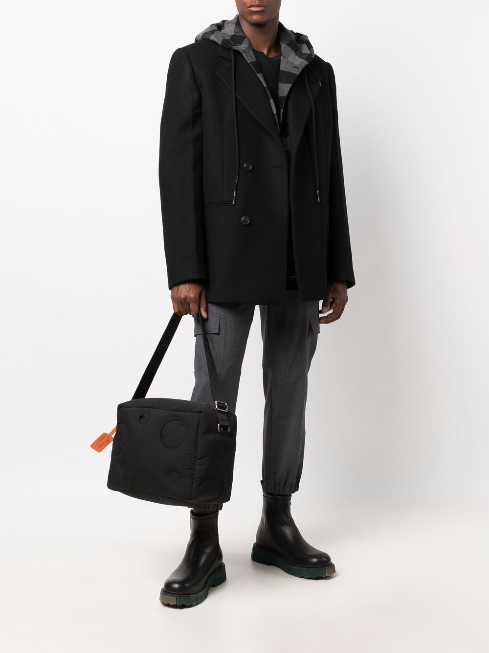 Off-White TAILORING Suit Double-Breasted Blazer + Pants Wool Set up Size 46L - 10 Thumbnail