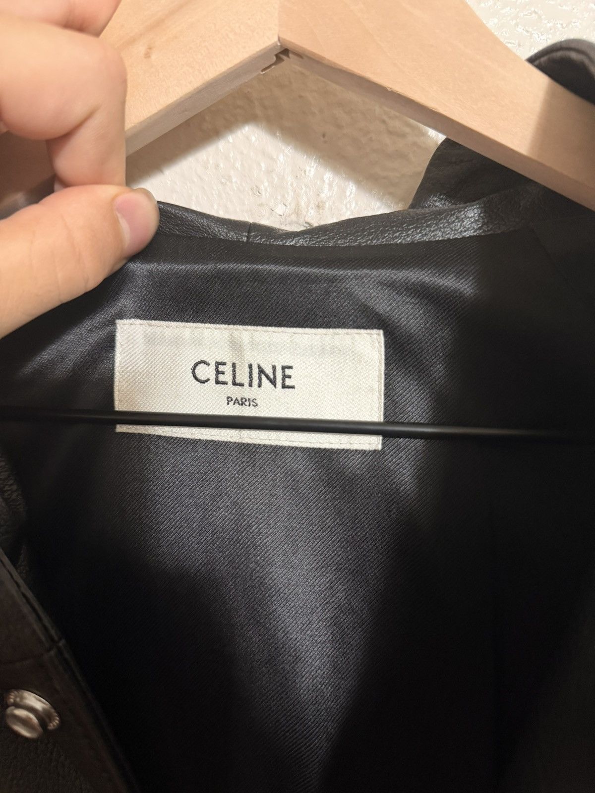 Celine Celine Hooded Leather Bomber Size US M / EU 48-50 / 2 - 10 Thumbnail