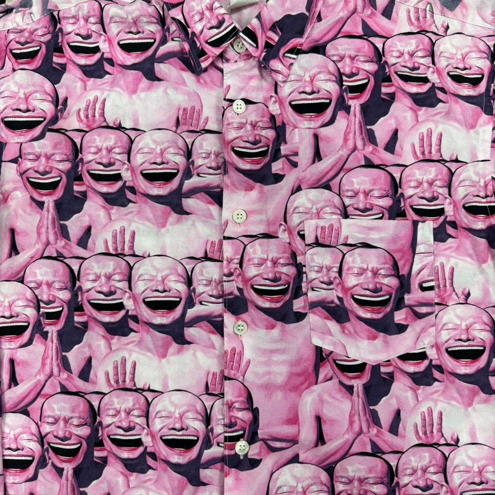 Comme des Garcons COMME DES GARCONS SHIRT X YUE MINJUN LAUGHING MAN AOP SHIRT: Size US S / EU 44-46 / 1 - 2 Thumbnail