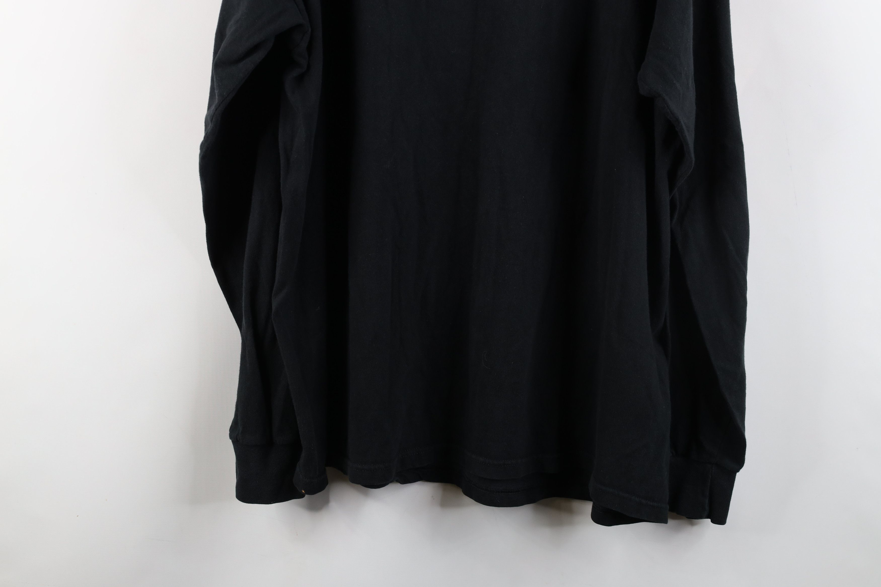 Vintage Vintage 90s Y2K Streetwear Cotton Long Sleeve T-Shirt Black Size US XXL / EU 58 / 5 - 13 Thumbnail
