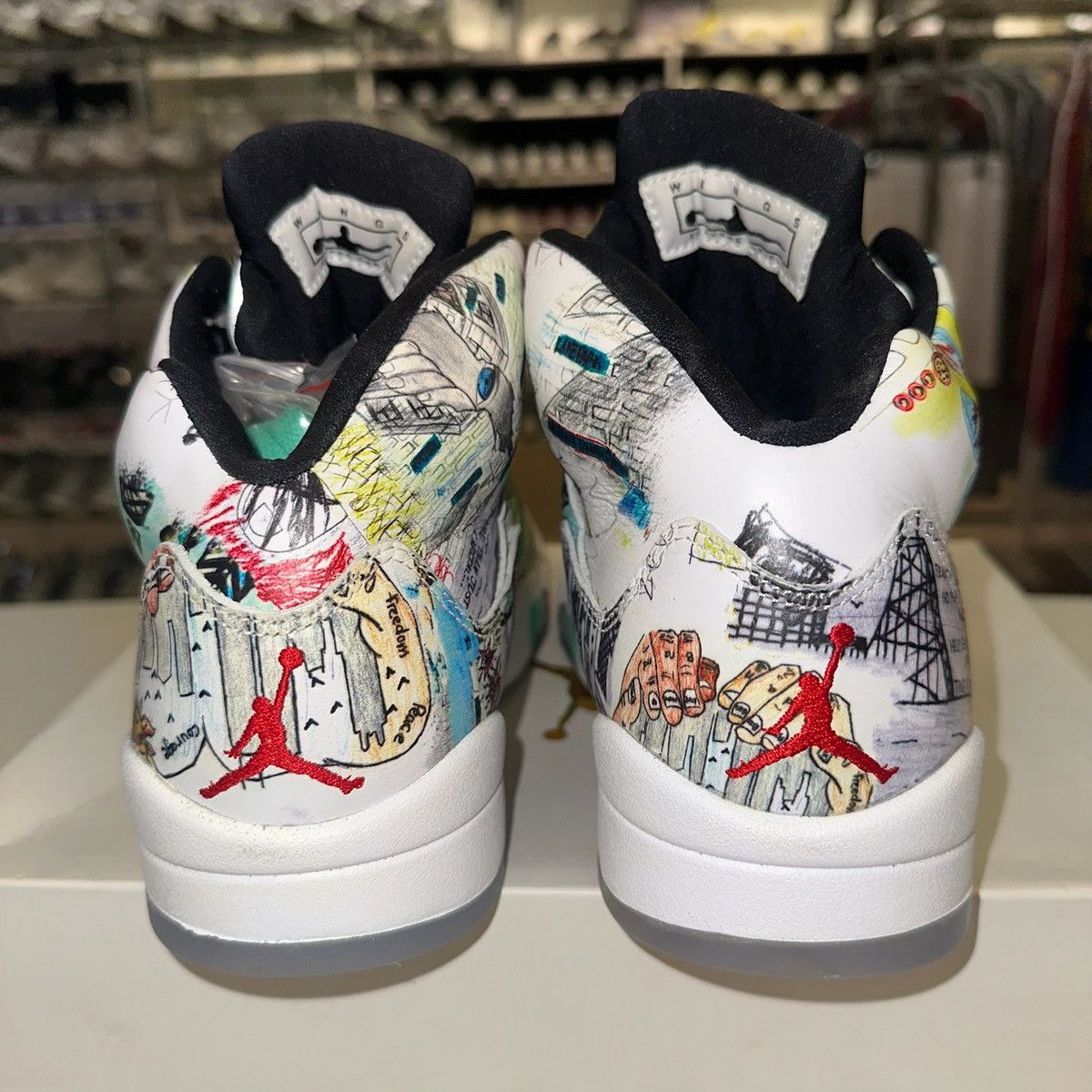 Jordan Brand × Nike Size 8 - Jordan 5 Retro Wings 2018 - AV2405-900 Size US 8 / EU 41 - 3 Thumbnail