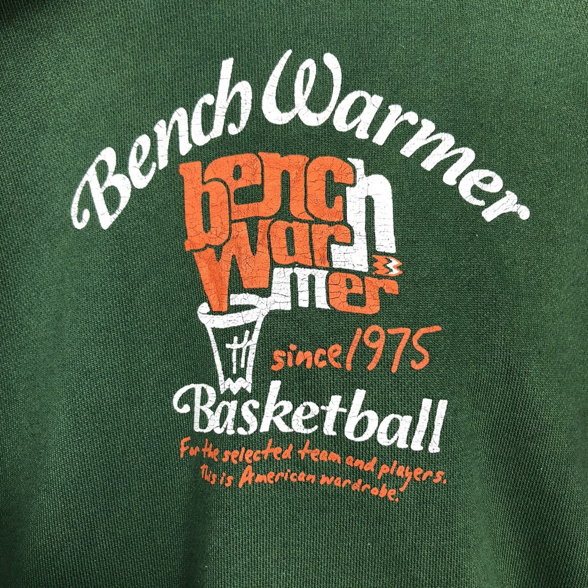 Japanese Brand × Vintage 📌Vintage Hoodie Pull Over Bench Warmer Basketball Big Logo Size US M / EU 48-50 / 2 - 16 Thumbnail
