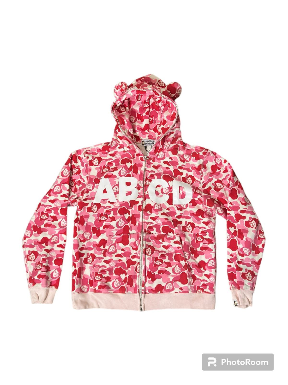 image of @josewong OG ‘Abcd’ Full Zip in Pink, Men's (Size Large)