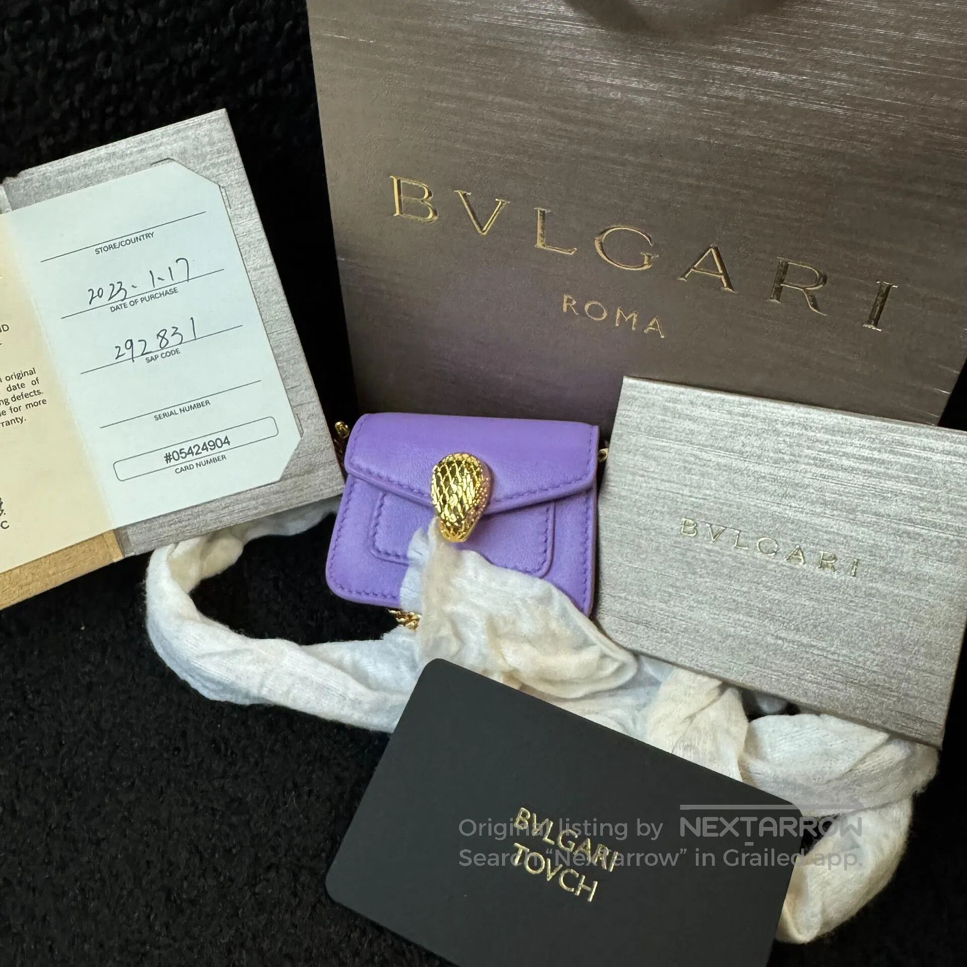 Bvlgari BVLGARI Purple Mini Crossbody Bag. Size ONE SIZE - 5 Thumbnail