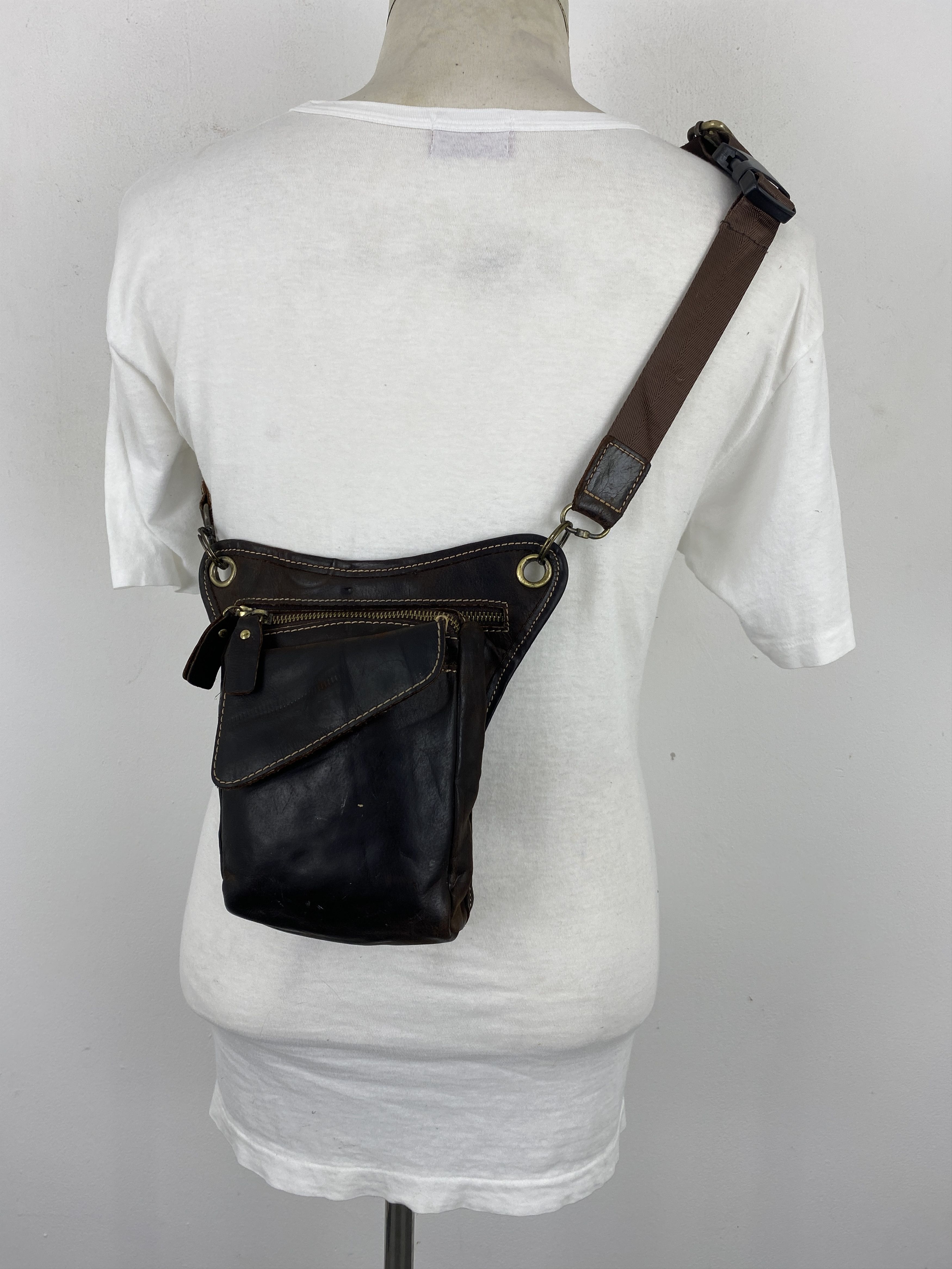 If Six Was Nine Vintage Japanese Brand Leather Sling Bag BG0113 Size ONE SIZE - 1 Thumbnail