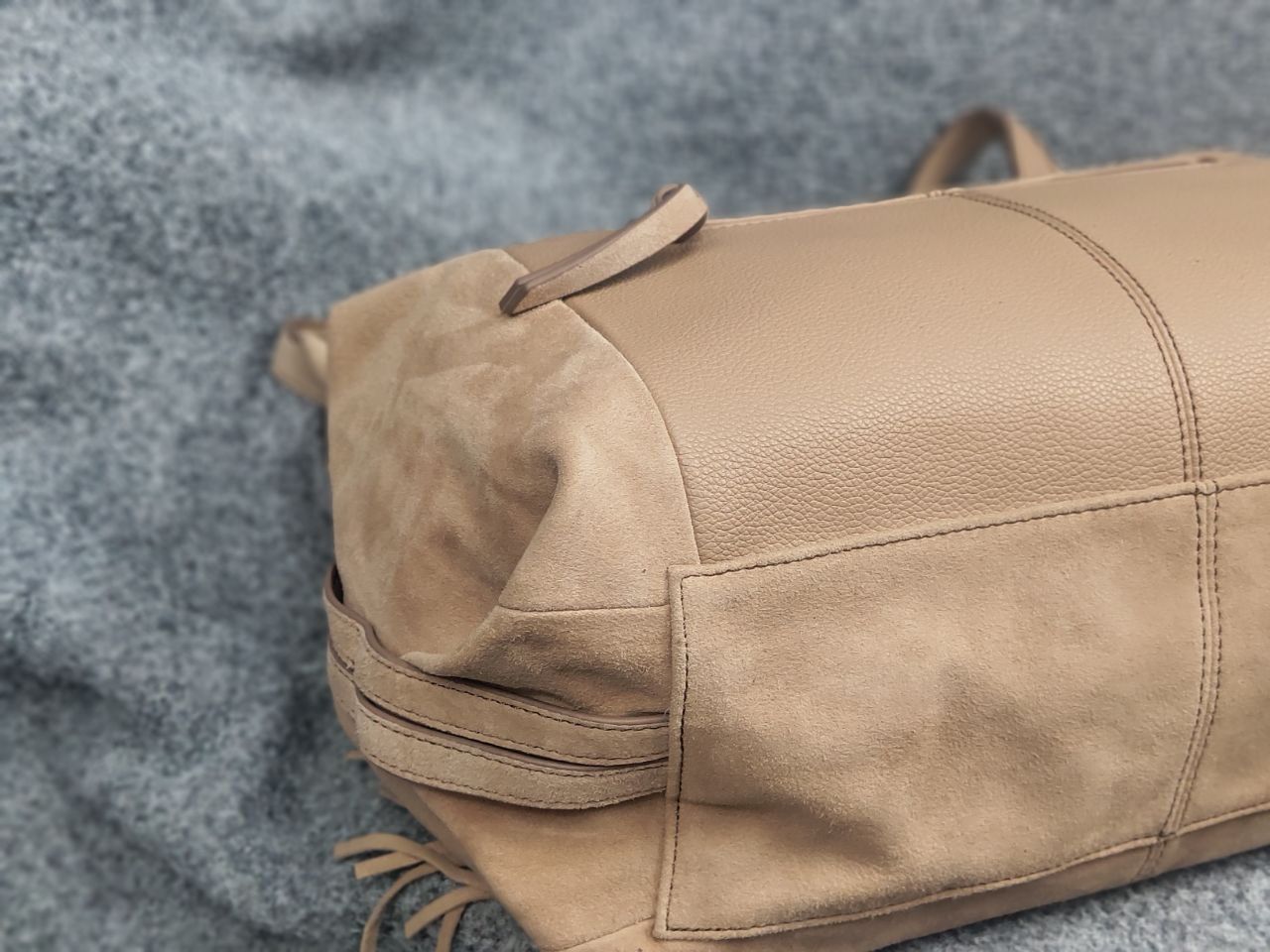 Vintage FredsBruder suede Leather fringe tan shoulder handbags Size ONE SIZE - 10 Thumbnail