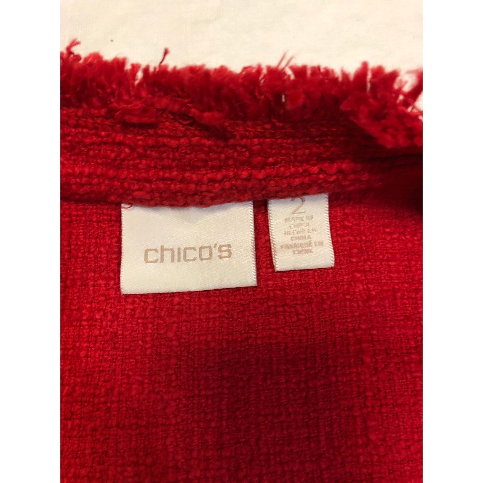 Chicos Women’s Chico’s red ottoman blazer Size XS / US 0-2 / IT 36-38 - 4 Thumbnail