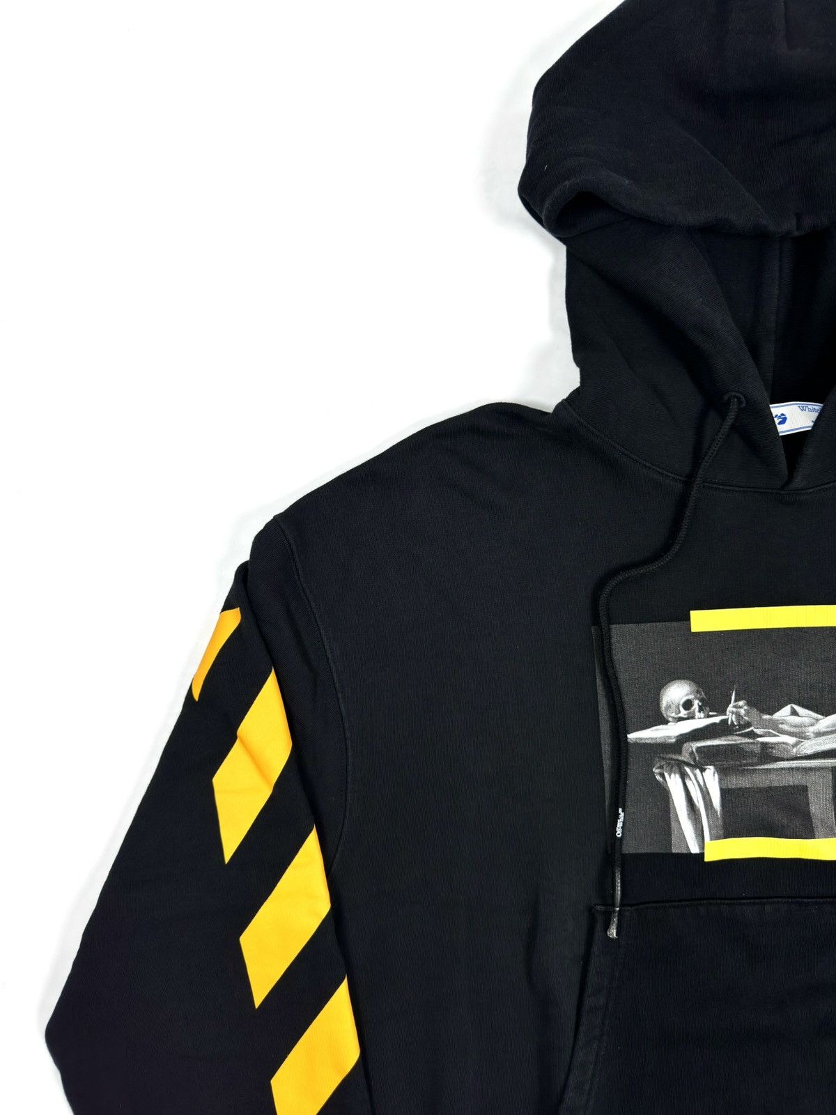 Off-White Off-White Black Caravaggio Diagonal Hoodie Size US M / EU 48-50 / 2 - 2 Thumbnail