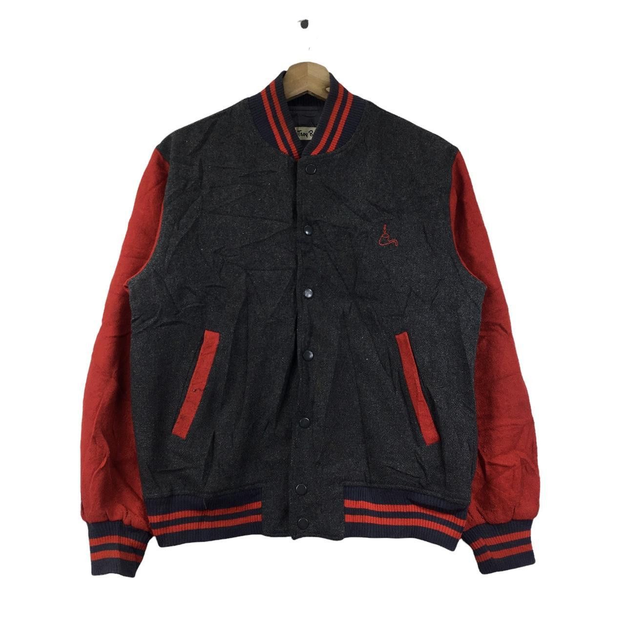 Vintage Vtg 80’ TROY BROS ITALY Baseball Varsity Bomber Jacket Size US M / EU 48-50 / 2 - 1 Thumbnail