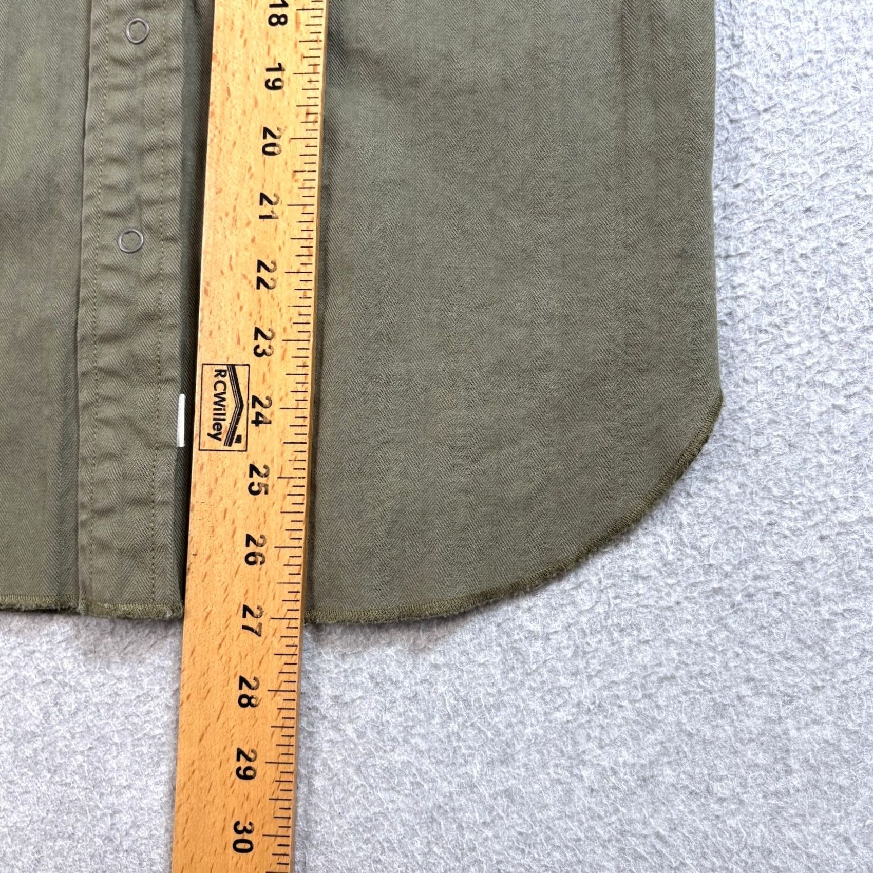 AYR AYR Shirt Mens S Green Button Shacket academia heritage quiet luxury capsule Size US S / EU 44-46 / 1 - 7 Thumbnail