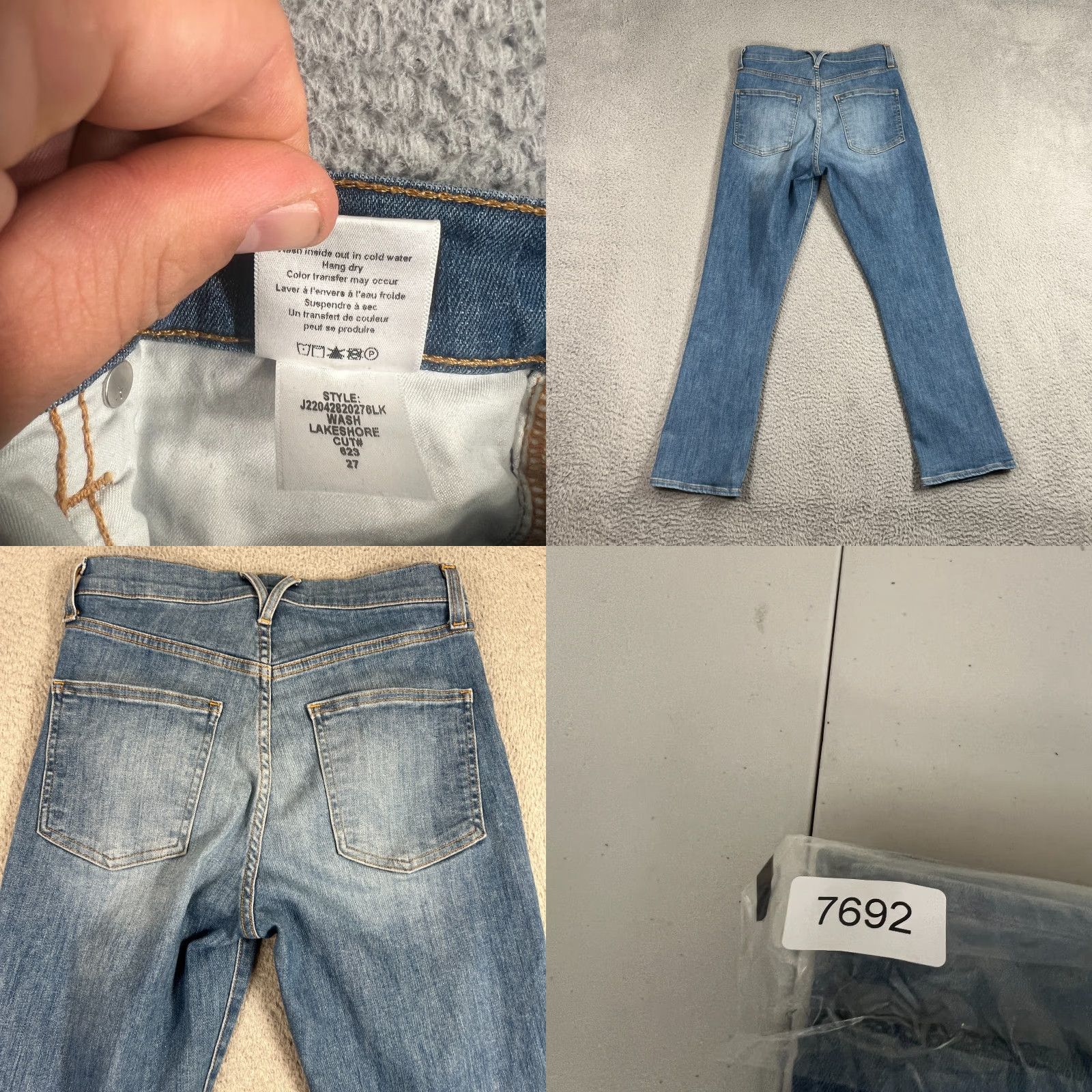 Veronica Beard VERONICA BEARD Carly Kick Flare High Rise Jeans Bright Blue Size 27 Made In USA USA Preppy Classic Designer Jeans Size 27" / US 4 / IT 40 - 8 Thumbnail