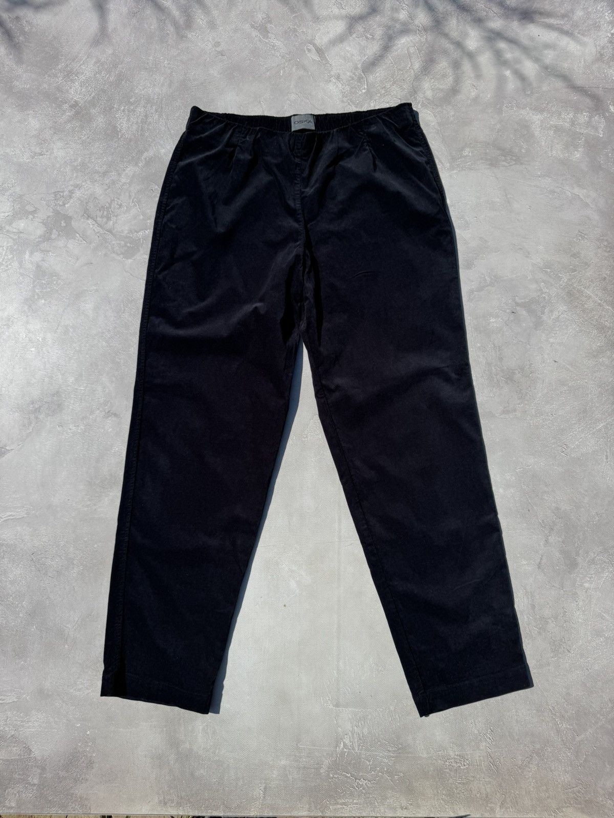 OSKA OSKA Corduroy Black Baggy Pants Size 4 Size 36" / US 14 / IT 50 - 1 Thumbnail