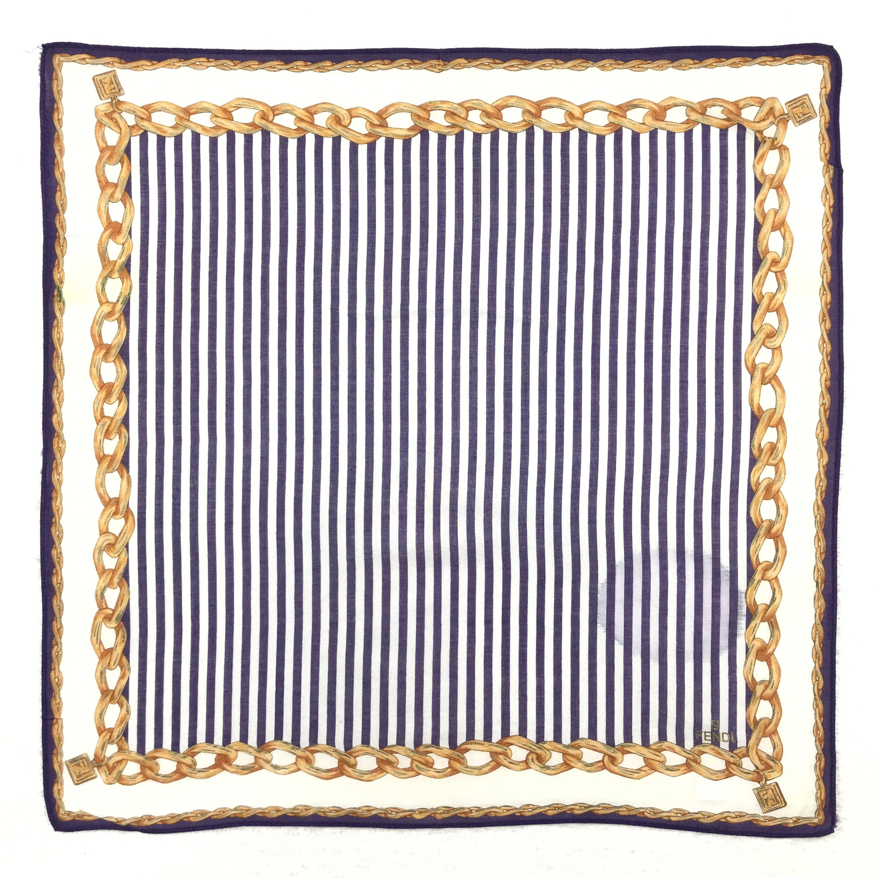 Designer × Vintage Vintage Fendi Bandana Neckerchief Handkerchief Size ONE SIZE - 1 Thumbnail