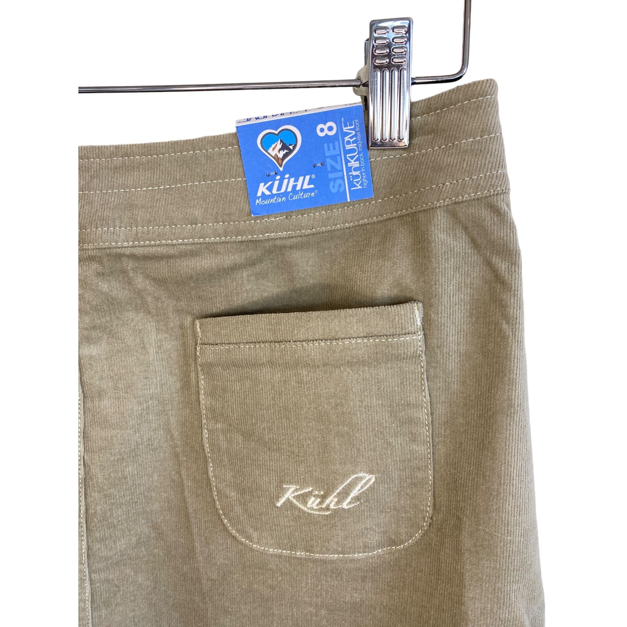 Kuhl NWT KUHL Streamline Snap Front Corduroy Skirt Khaki Women's Size 30" / US 8 / IT 44 - 9 Thumbnail