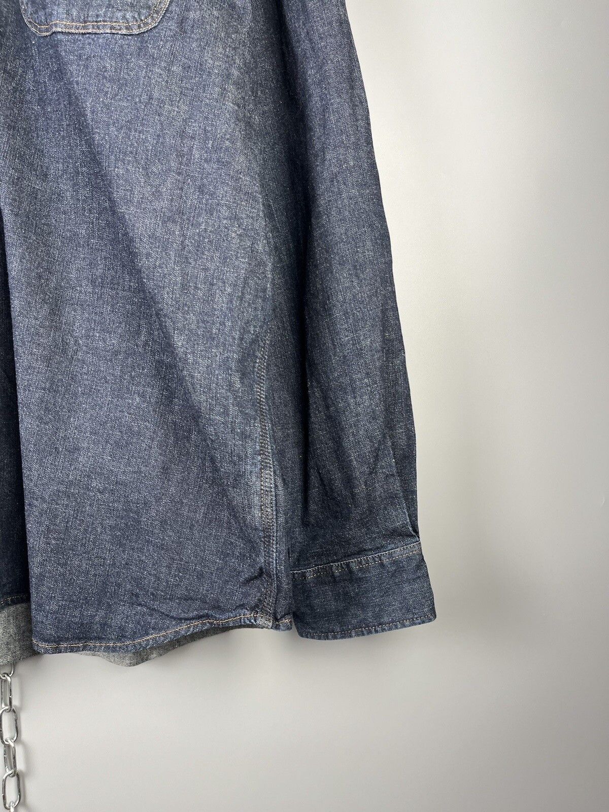 Carhartt Carhartt Button Long Sleeve Denim Work Shirt Size US XL / EU 56 / 4 - 8 Thumbnail