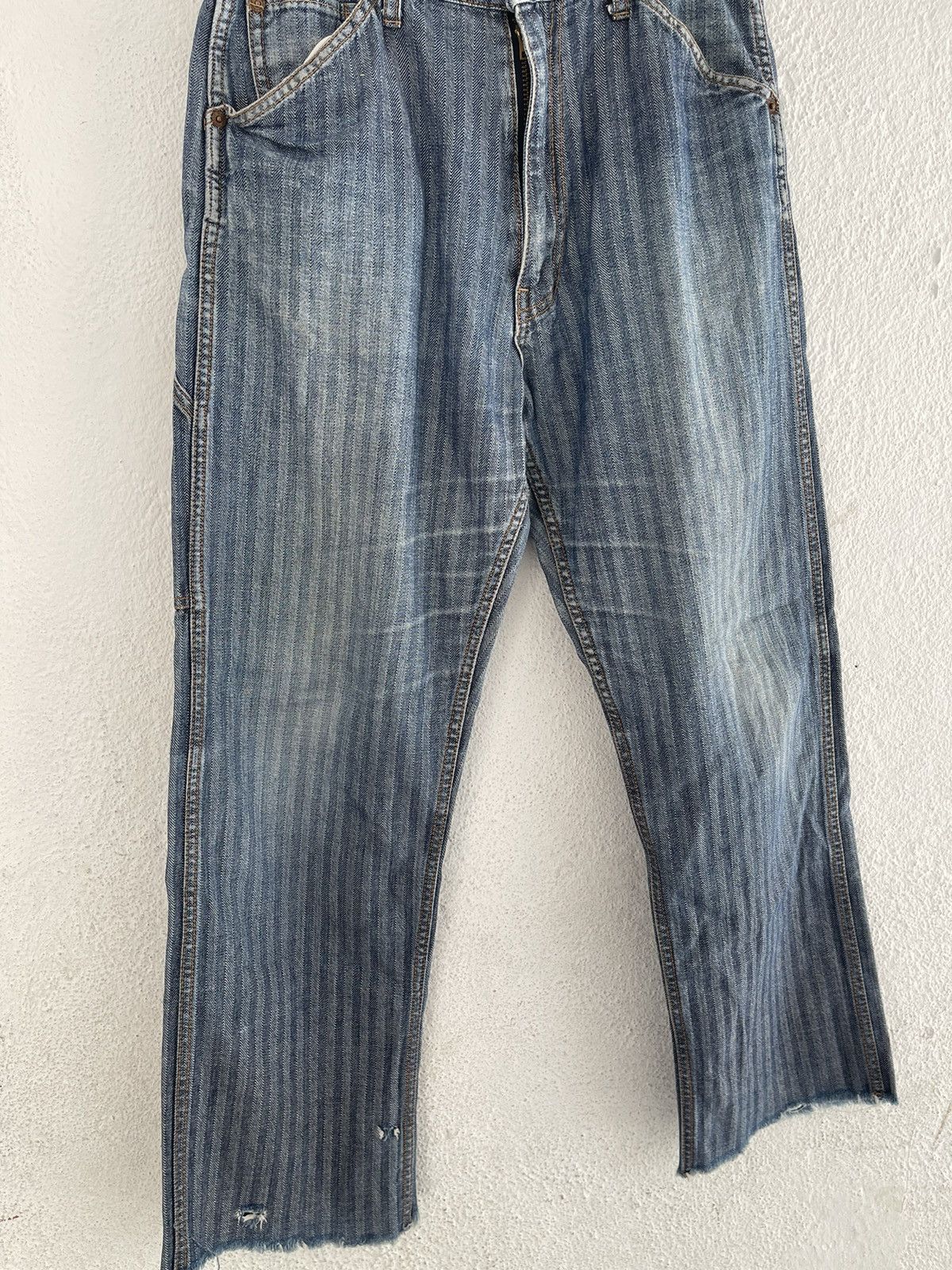 Hysteric Glamour Hysteric Glamour Kinky Hickory Carpenter Denim Frayed Hem Size US 33 - 9 Thumbnail