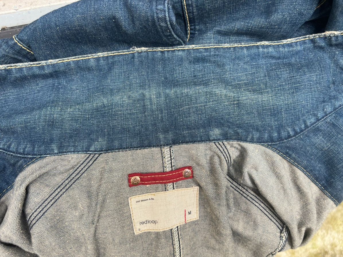 Levi's × Vintage Vintage 2002 Levi’s Redloop Distress Fade Denim Chore Jacket Size US M / EU 48-50 / 2 - 23 Thumbnail
