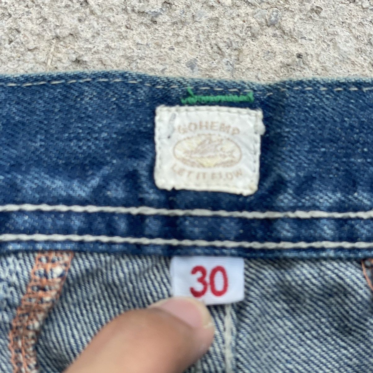 If Six Was Nine × Vintage “GOHEMP” VINTAGE RARE OVERSIZE JORT/JEAN SHORT Size US 30 / EU 46 - 7 Thumbnail