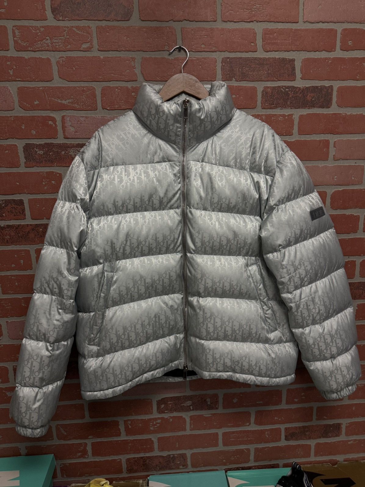 Dior Dior Puffer Jacket Silver $3100 Retail Size 58(XXL) 🧼 Size US XXL / EU 58 / 5 - 1 Thumbnail
