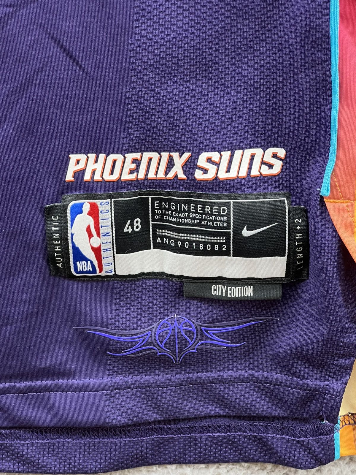 Nike Nike NBA Phoenix Suns City Edition Booker Jersey DX8773-535 Size US L / EU 52-54 / 3 - 4 Thumbnail