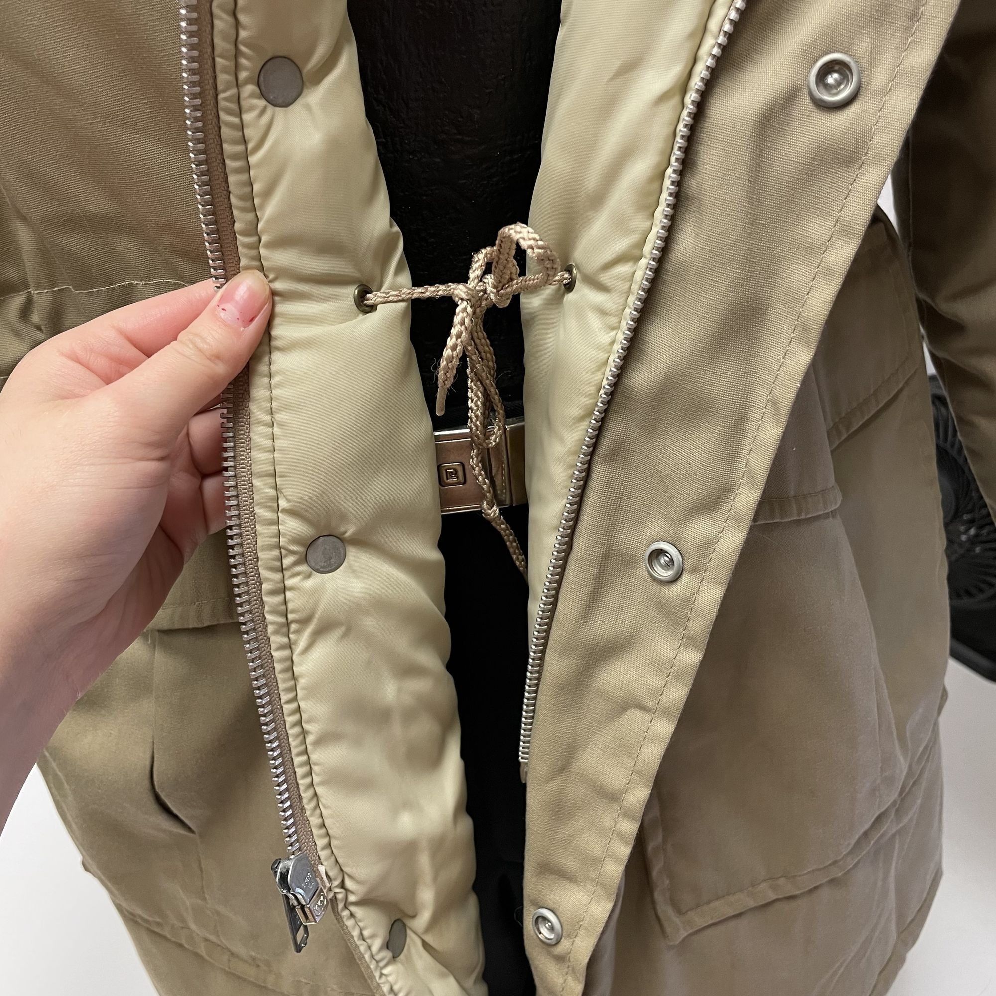 Other Vtg MOD Khaki INSULATED Winter Coat Flannel Jacket Size US L / EU 52-54 / 3 - 8 Thumbnail