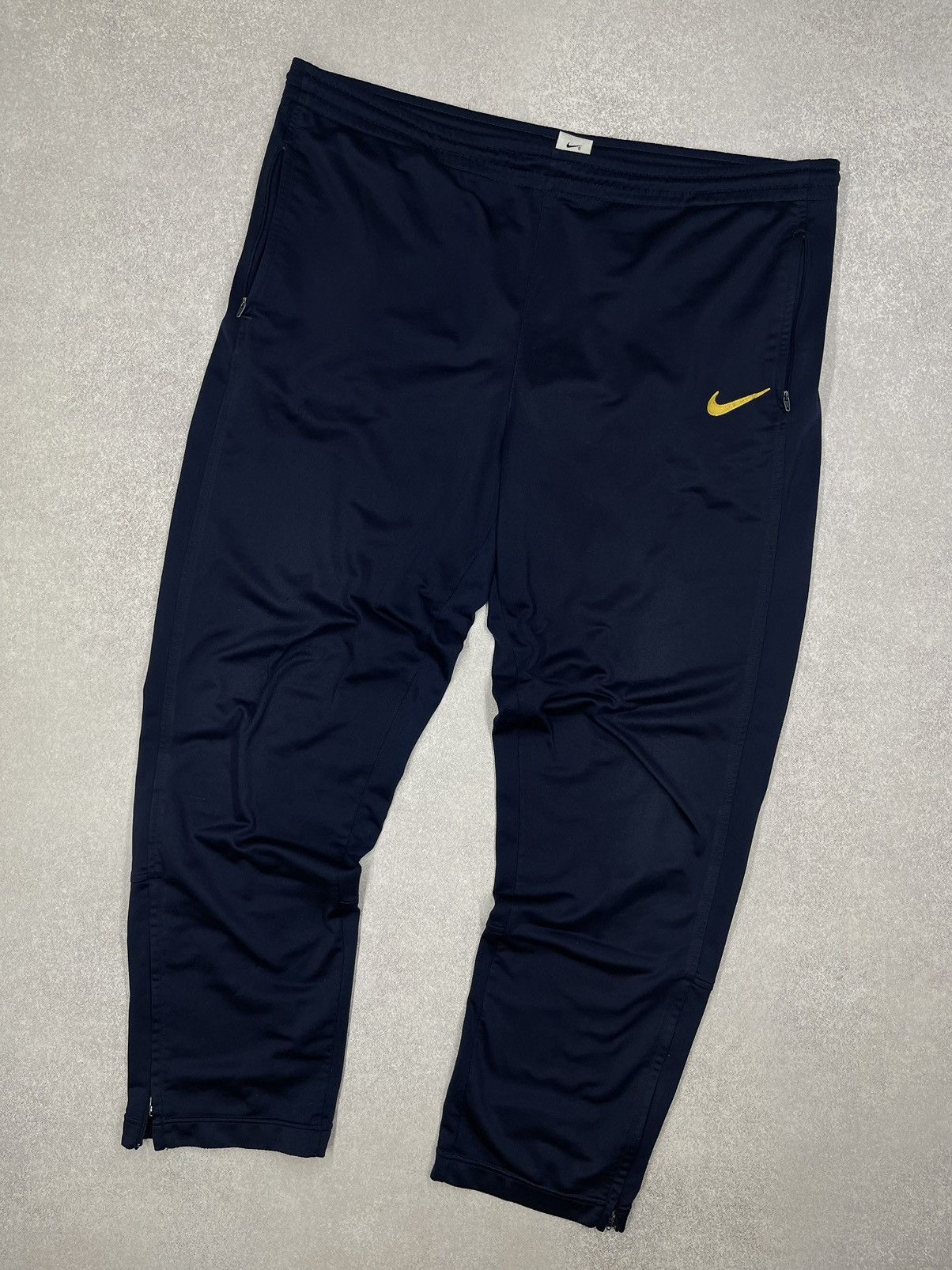 Nike Vintage Nike Double Big Logo Swoosh Navy Sweatpants Y2K ACG Size US 34 / EU 50 - 2 Thumbnail