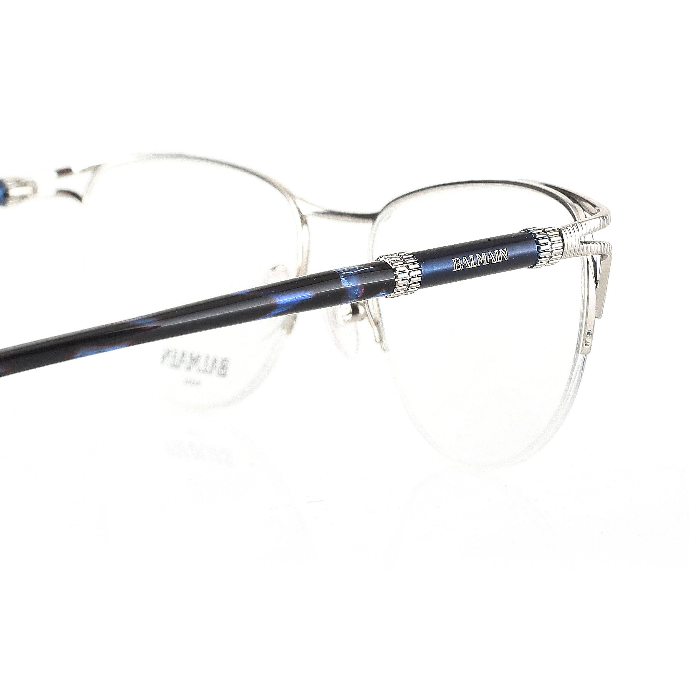 Balmain BALMAIN '00S DARK BLUE & SILVER OVAL GLASSES Size ONE SIZE - 3 Thumbnail