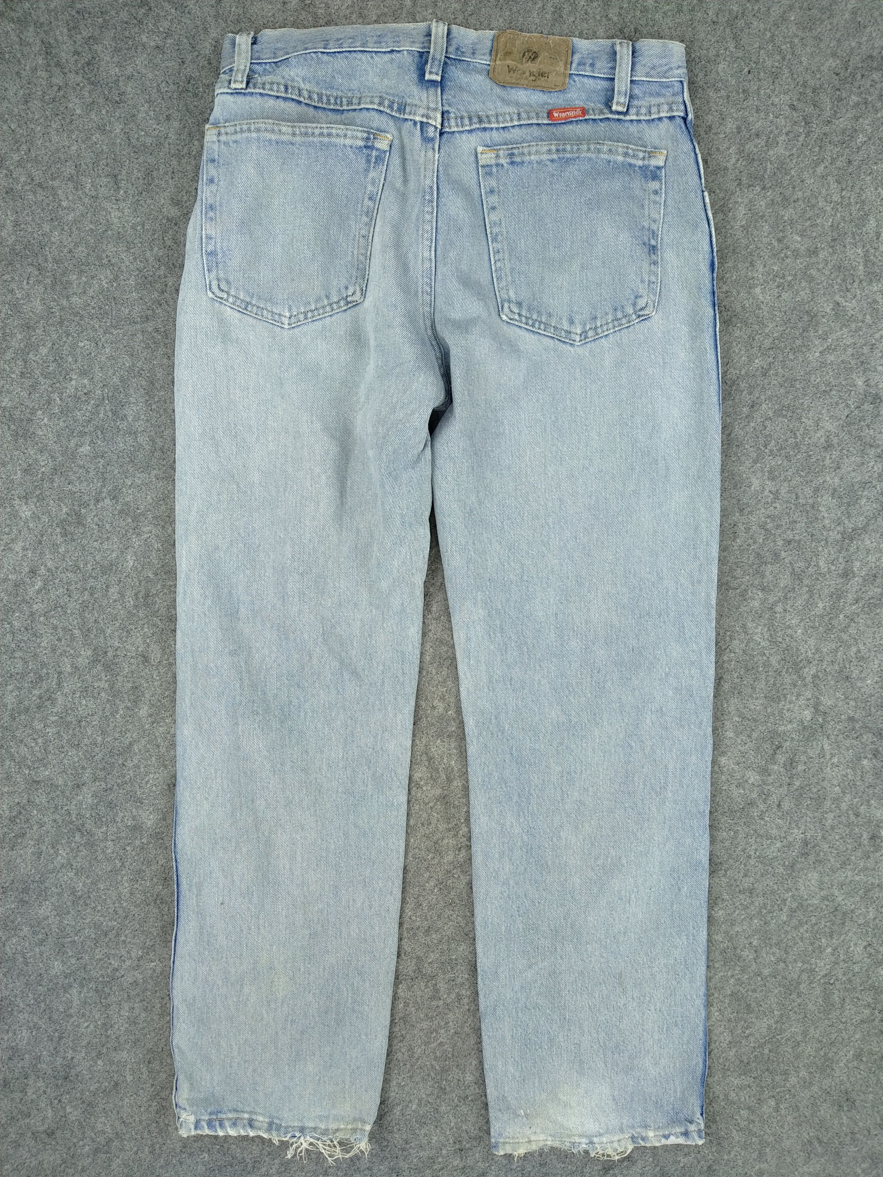Japanese Brand Vintage Light Wash Wrangler Denim 33x30 -JN468 Size US 33 - 2 Thumbnail