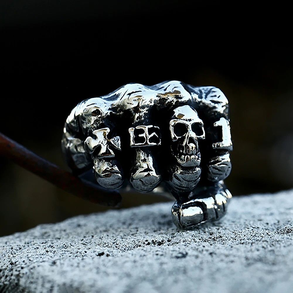 Jewelry Unique Vintage Skull Ring Size ONE SIZE - 1 Thumbnail