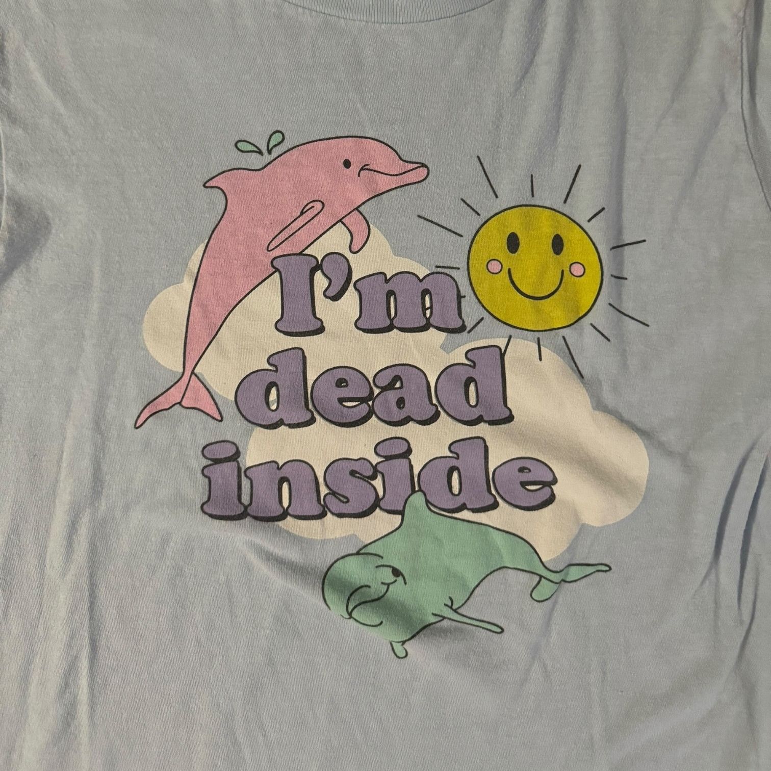 Other Black Matter I'm Dead Inside Dolphins & Sunshine Tee Small Size US S / EU 44-46 / 1 - 2 Thumbnail